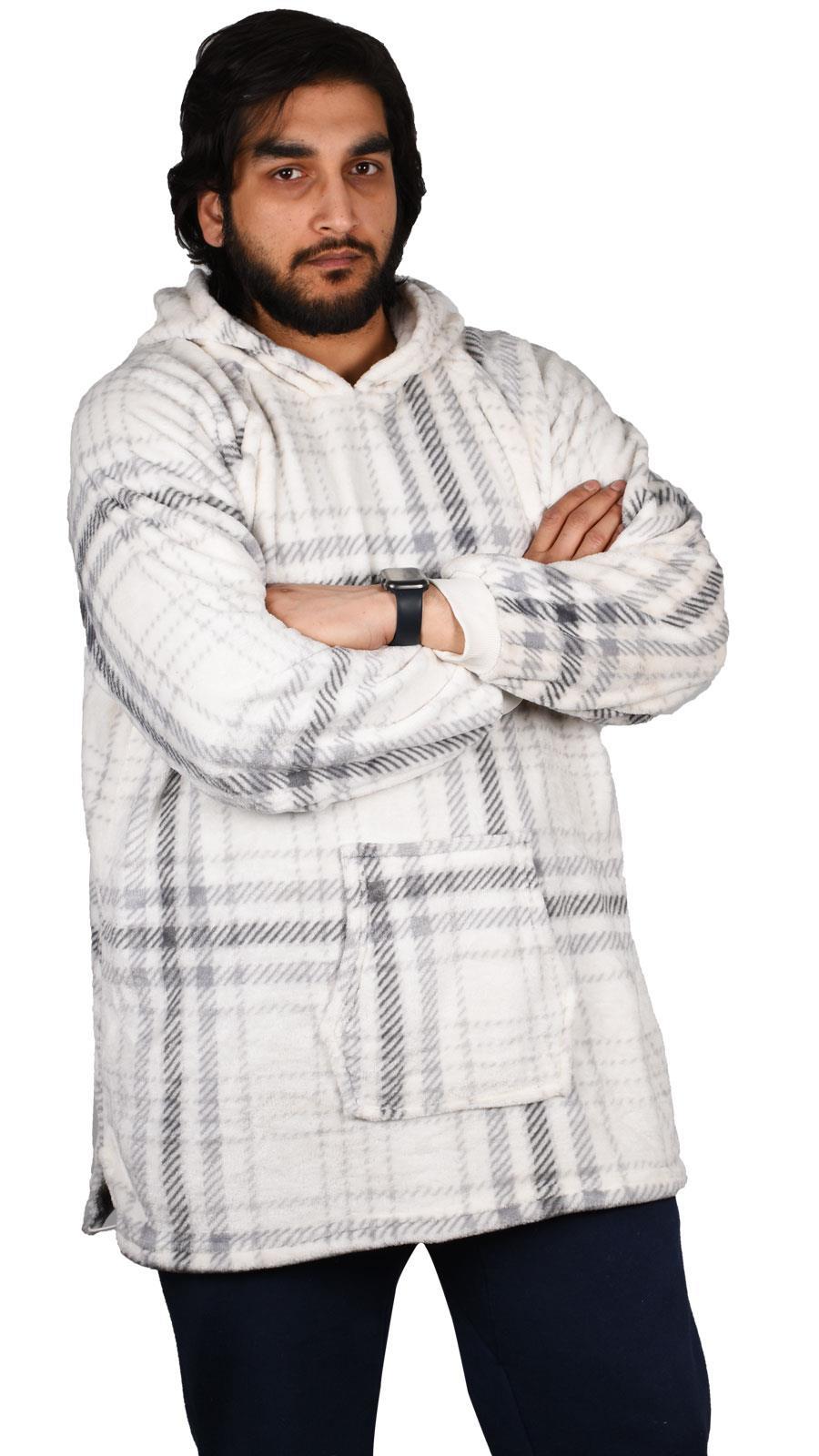 Hoodie Blanket Adult Oversized Sweatshirt Sherpa Fleece Big Hooded Ultra Plush - Picture 333 of 353