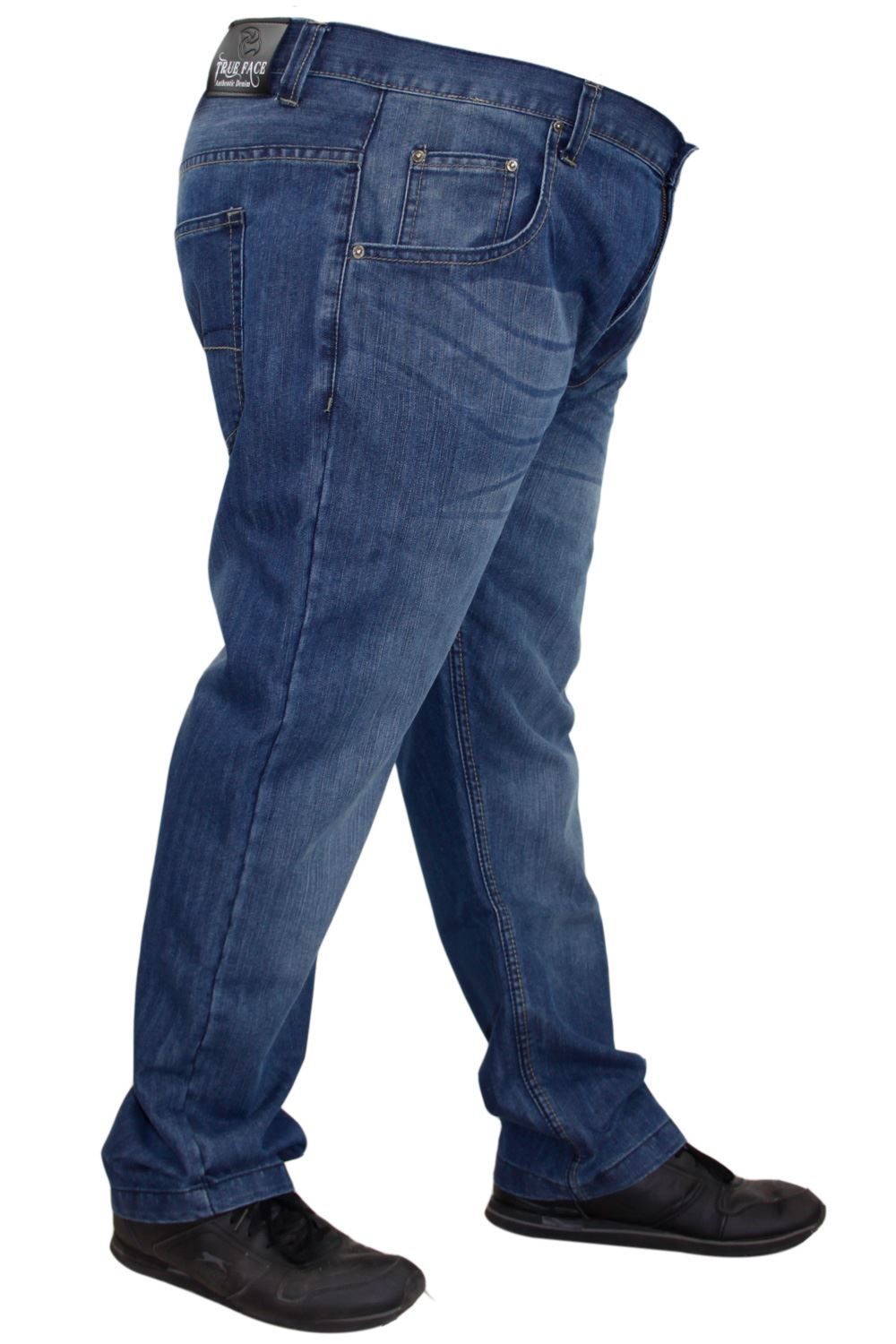 Mens Denim Jeans Regular Fit Straight Leg Cotton Pants Trousers Big & Tall Sizes - Picture 29 of 32