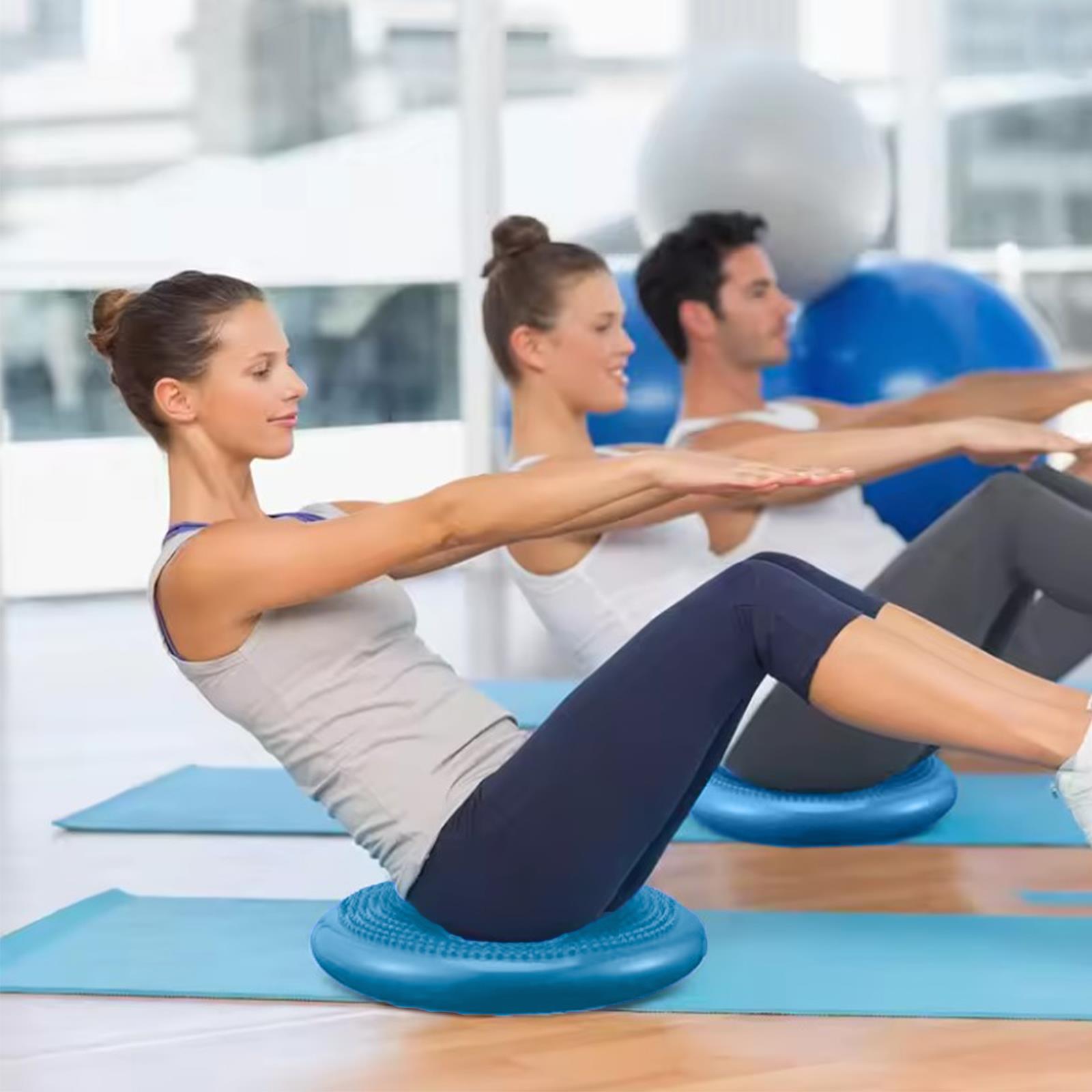 Cojín inflable de equilibrio oscilante disco de estabilidad yoga tabla de aire ayuda de entrenamiento - Imagen 16 de 16