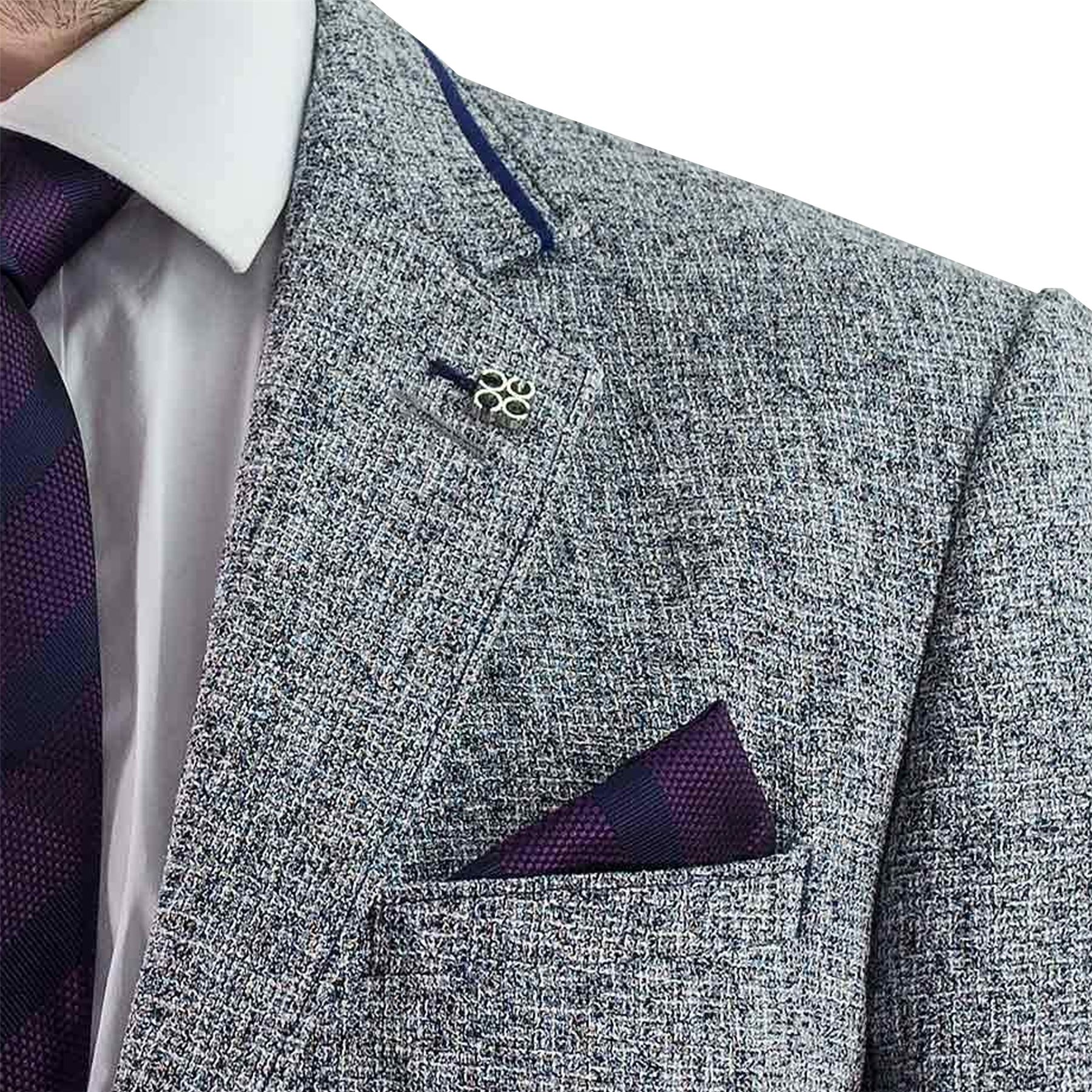 Men's Patches Lapel Blend Colour Blazer Clayton Style Cavani Canvas Grey Jacket Elbow zwz4Cr