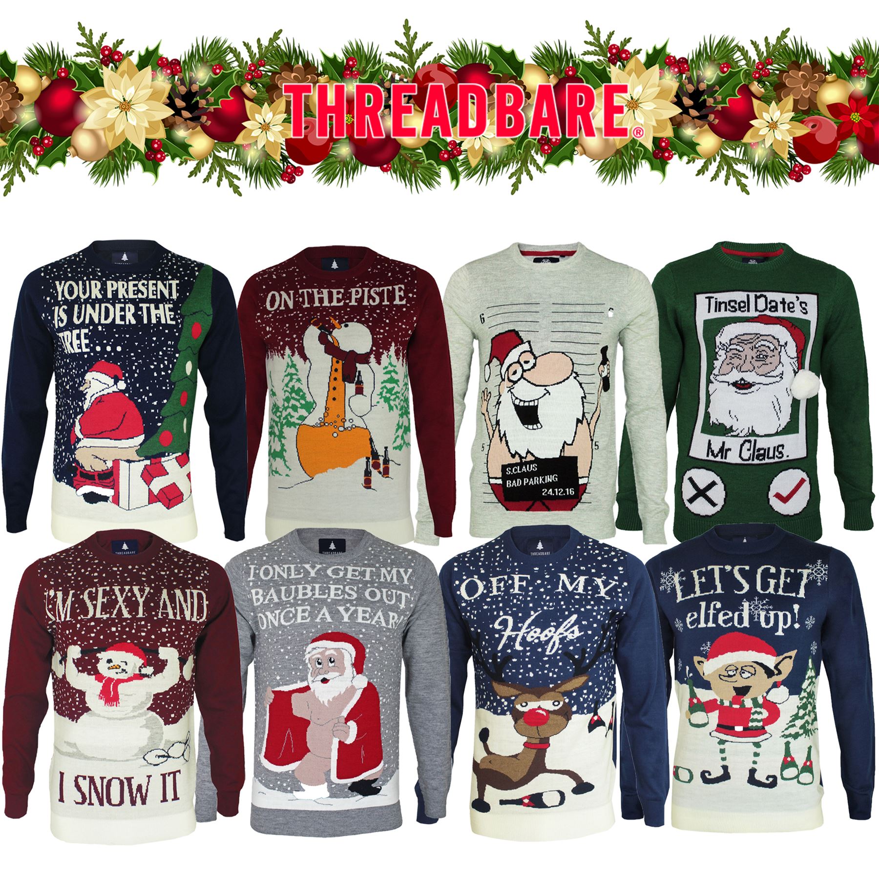 Da Uomo Logoro Novità Natale jignle tutto il percorso LED accendere Xmas Jumper