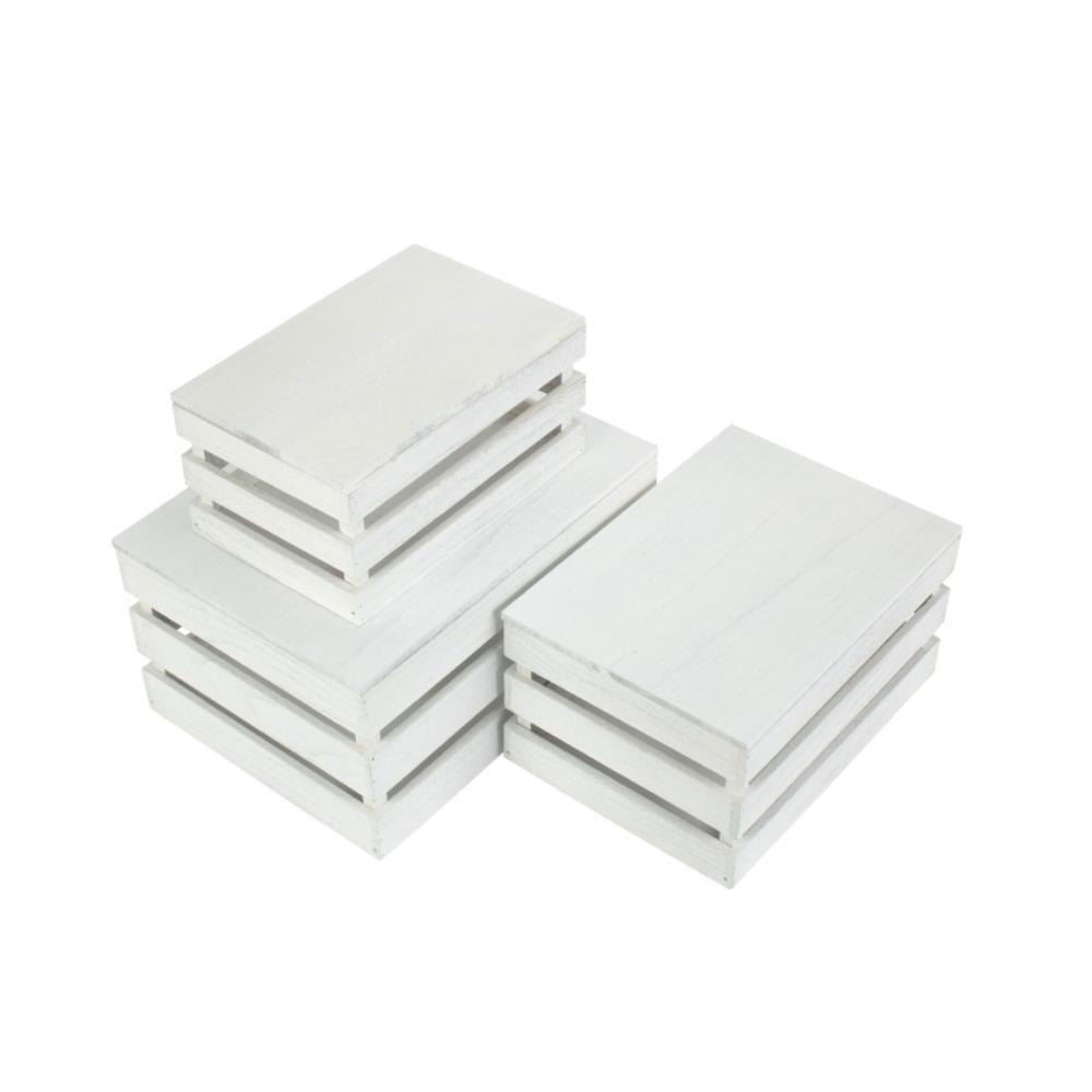 Vintage Slatted Wooden Box - Picture 17 of 21