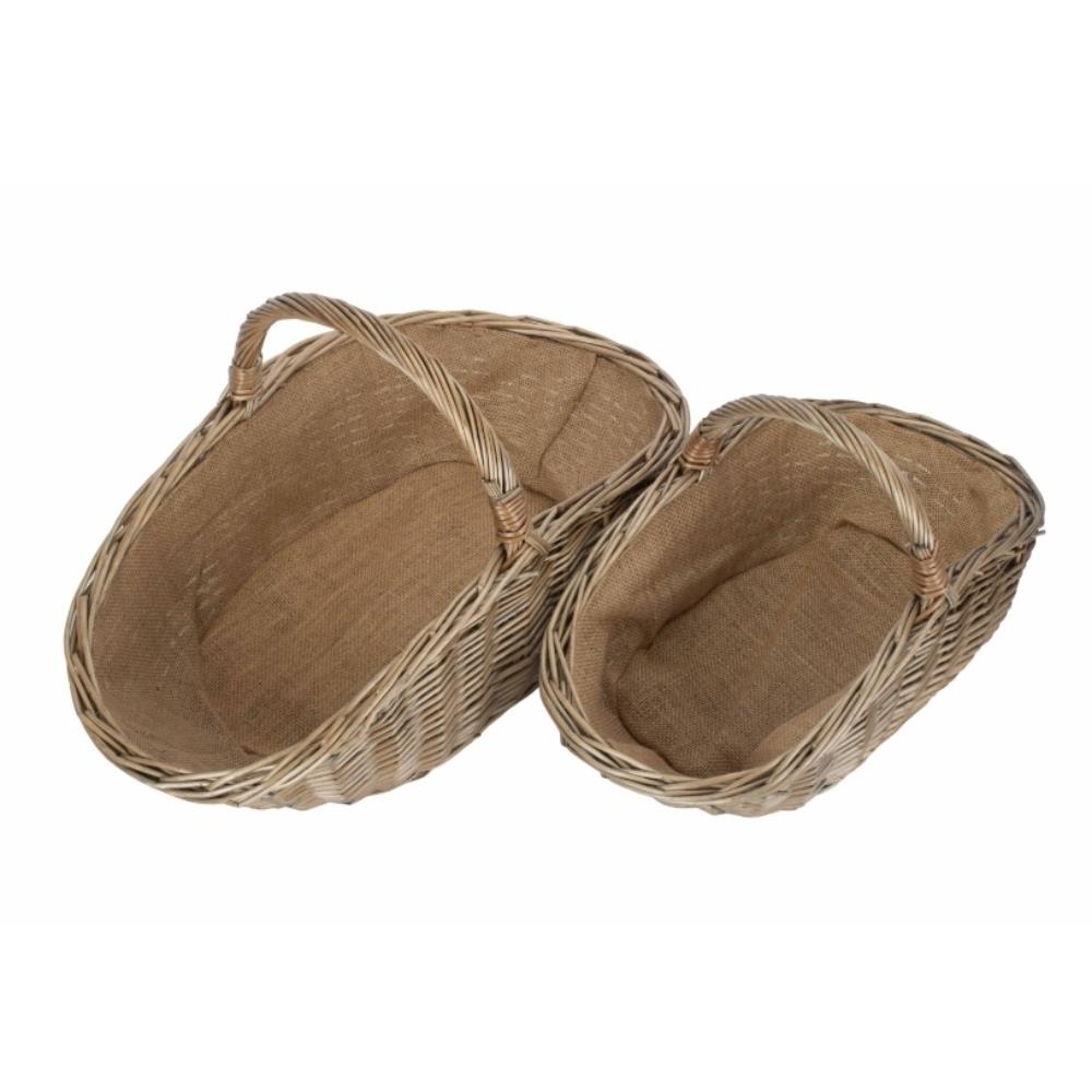 Antique Wash Harvesting Trug Baskets - Picture 17 of 21