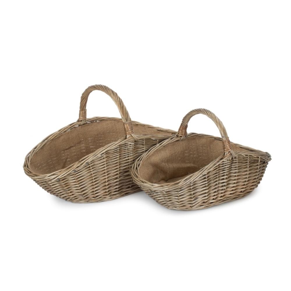 Antique Wash Harvesting Trug Baskets - Picture 18 of 21
