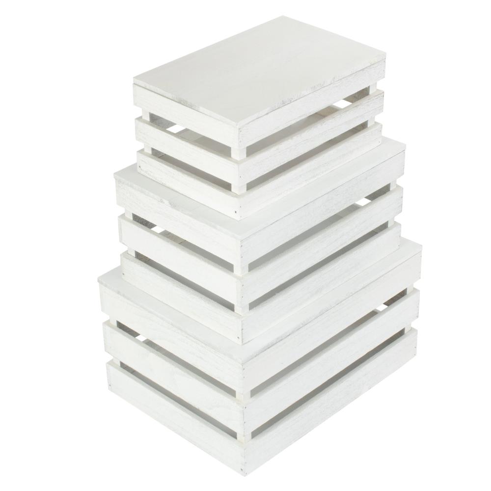 Vintage Slatted Wooden Box - Picture 18 of 21