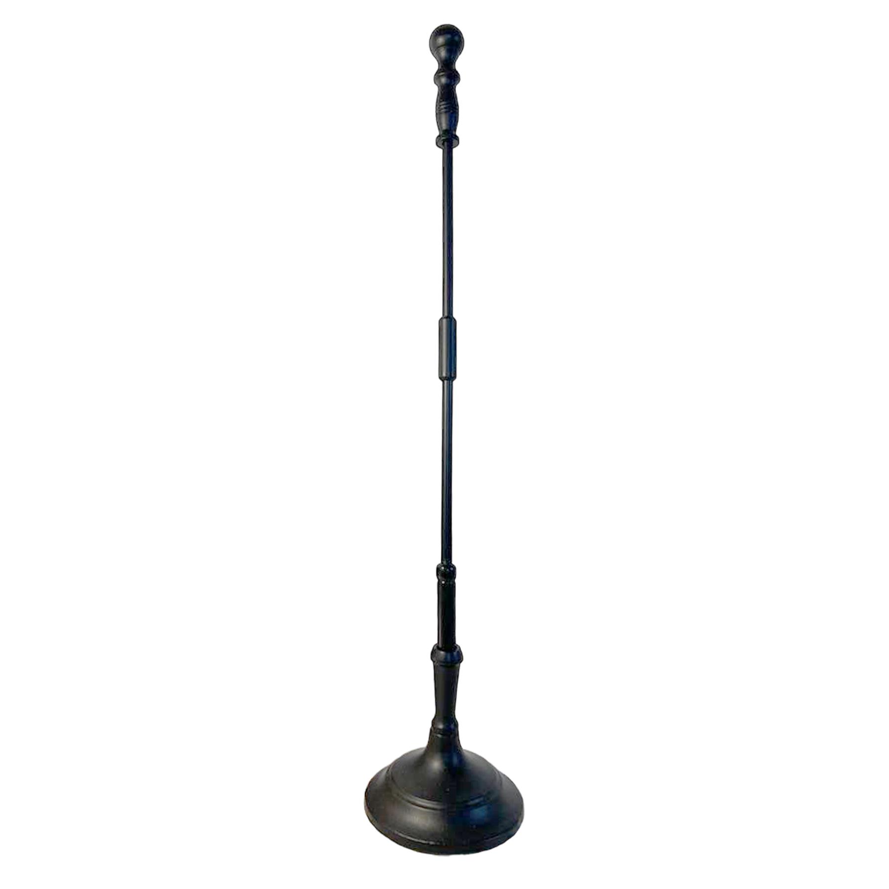 Traditional HAND FORGED CAST IRON FIRE POKER with STAND | 50cm long