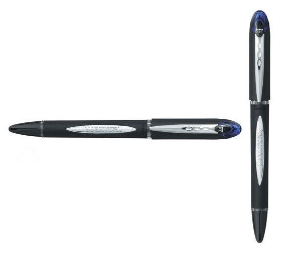 1 x RED UNI-BALL JETSTREAM SX-210 PREMIUM ROLLERBALL PEN 1.0 POINT BLACK BODY