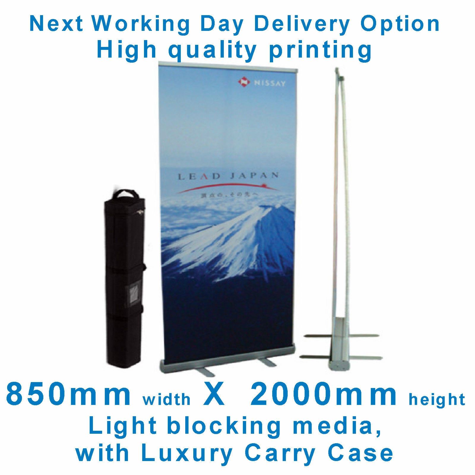 Roller Banner Pop Roll Pull Up Exhibition Display Stand With