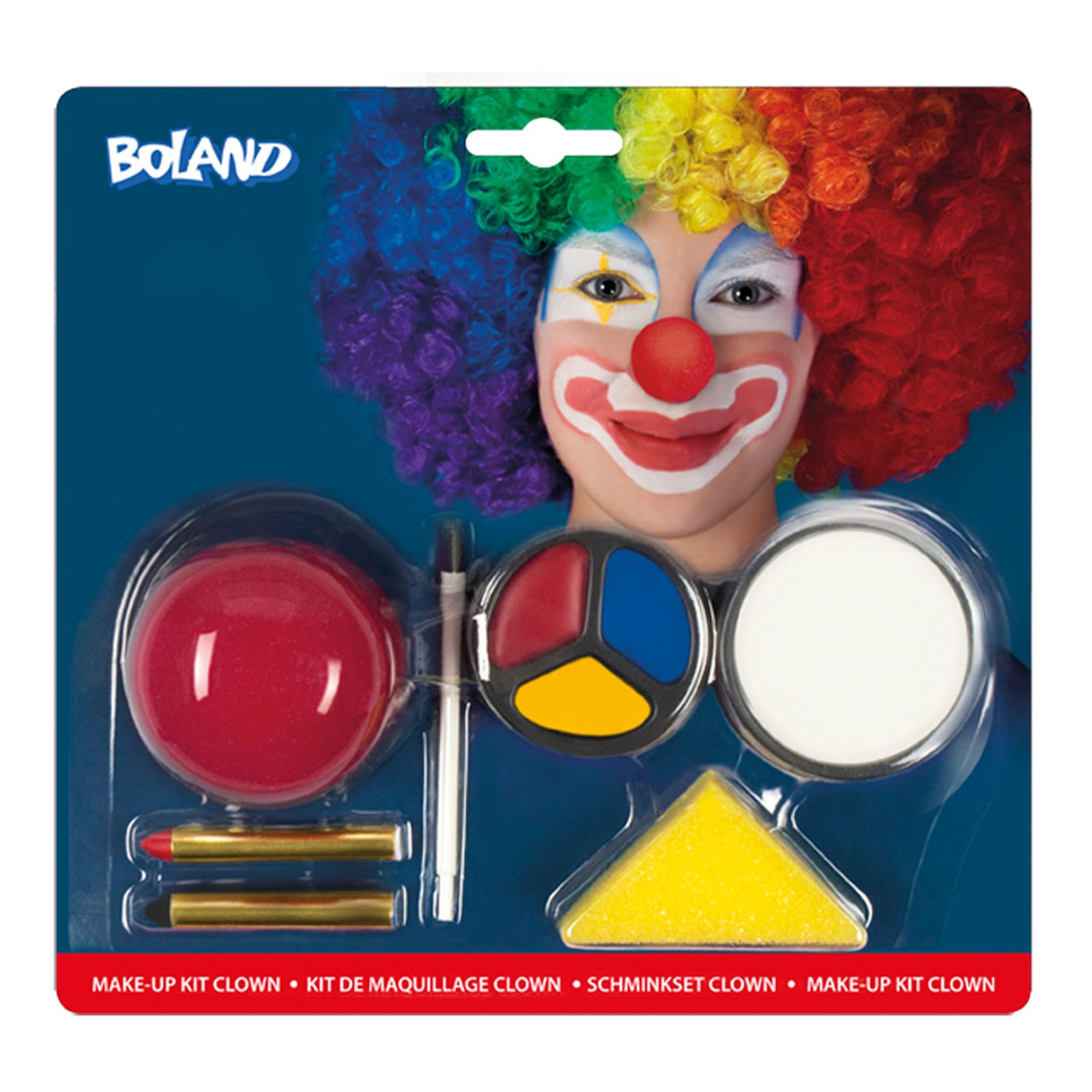 Fancy Dress Party Painted Clown Face Paint Kit Body Makeup Circus Halloween
