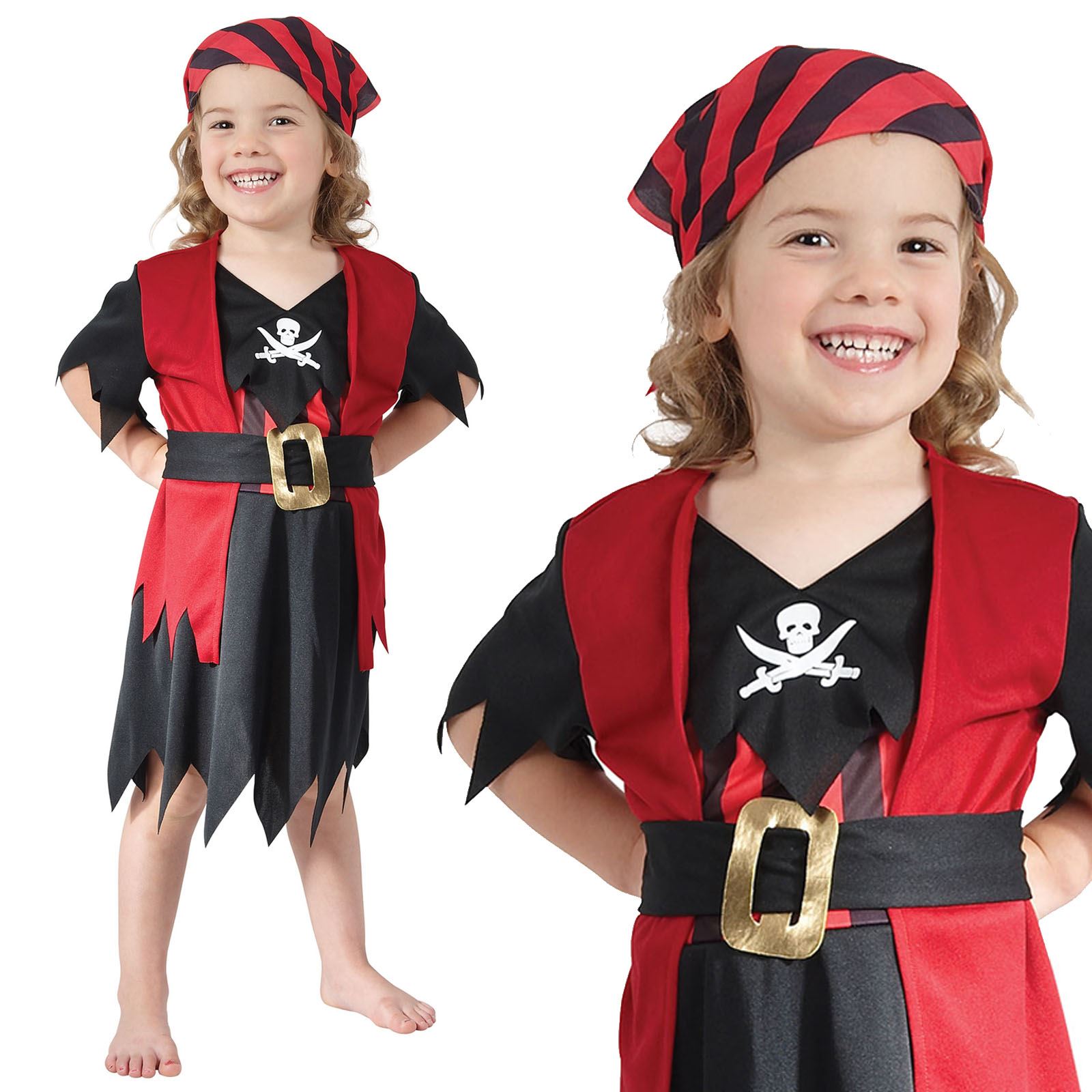 Boy's Toddler Pirate Boy Fancy Dress Costume Book Week Outfi