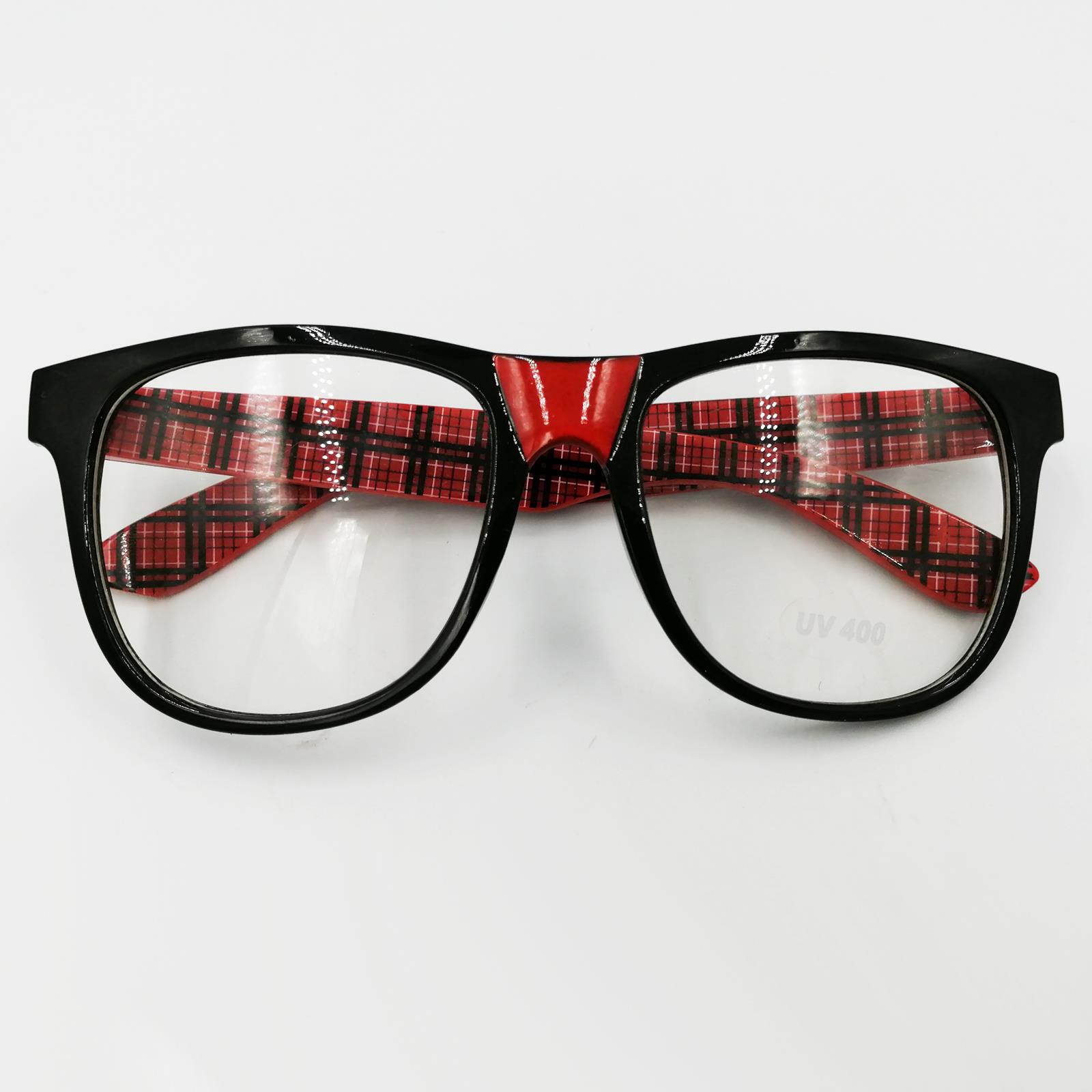 Mens Womens Plastic Black Frames Nerd Glasses Tape Costume Retro UV 400 Fashion Mens Womens Plastic Black Frames Nerd Glasses Tape Costume Retro UV 400 Fashion