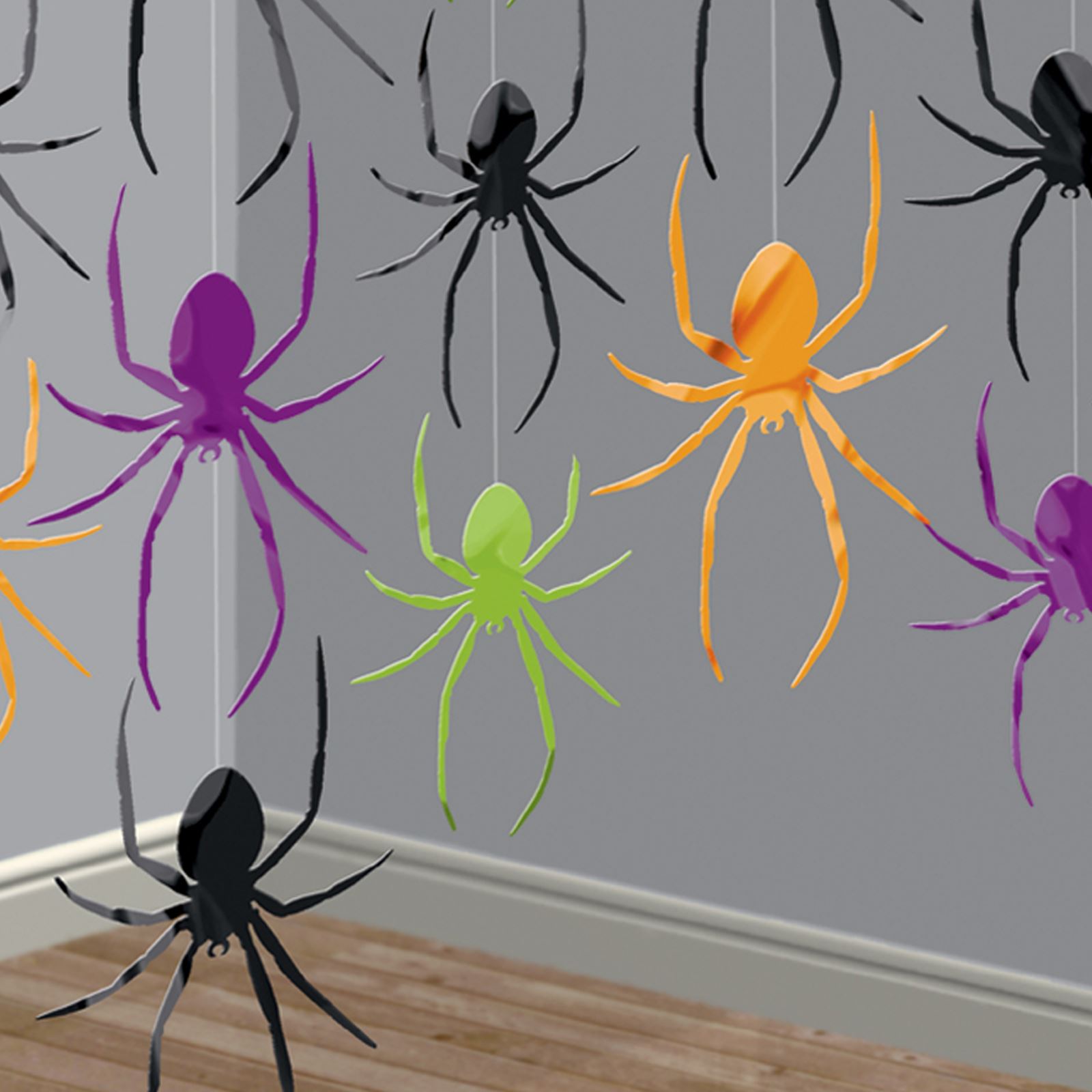 Halloween Spirale Dekorationen 6er Strudel Spinne Hexe Ghost hängende Deko Heiß