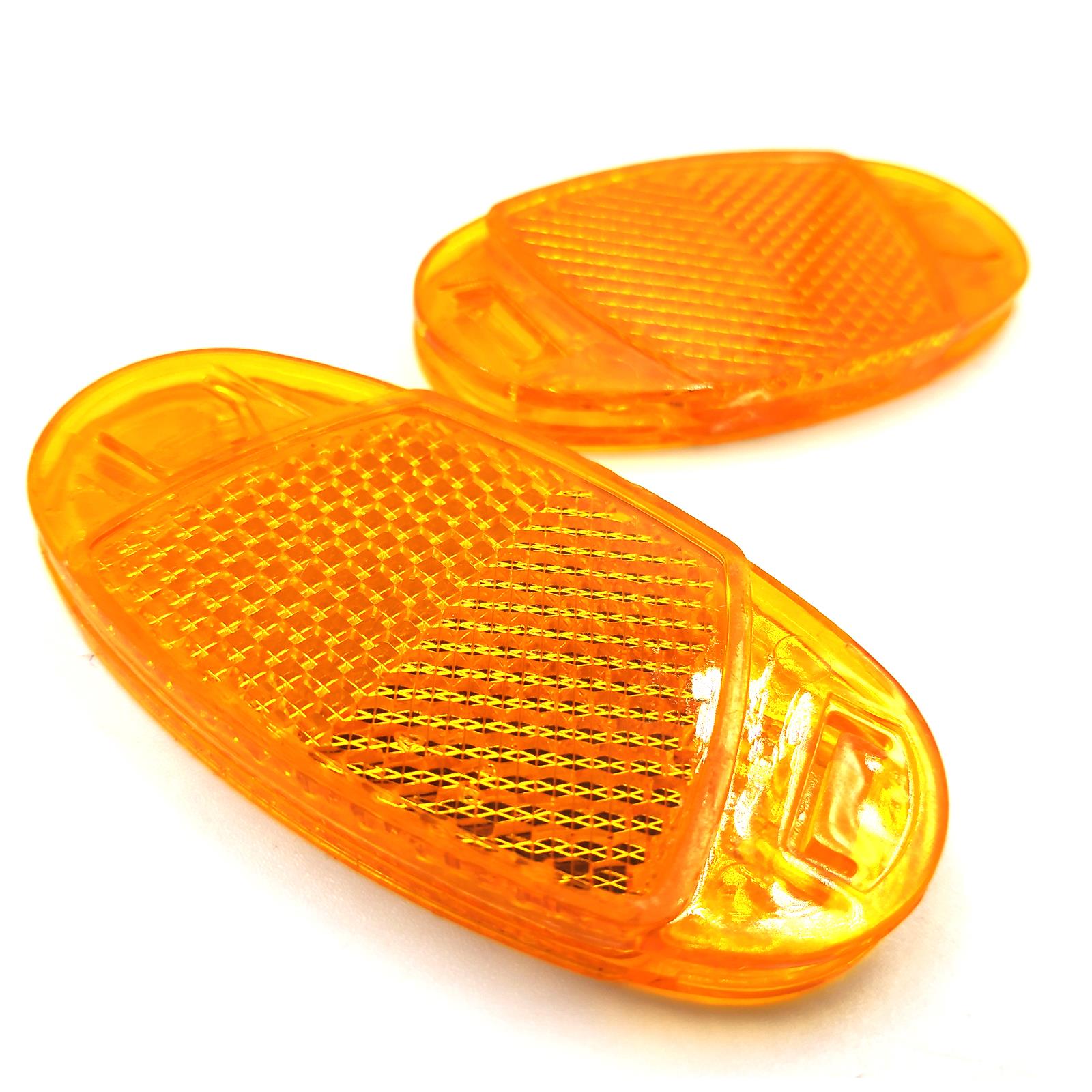 orange spoke reflectors