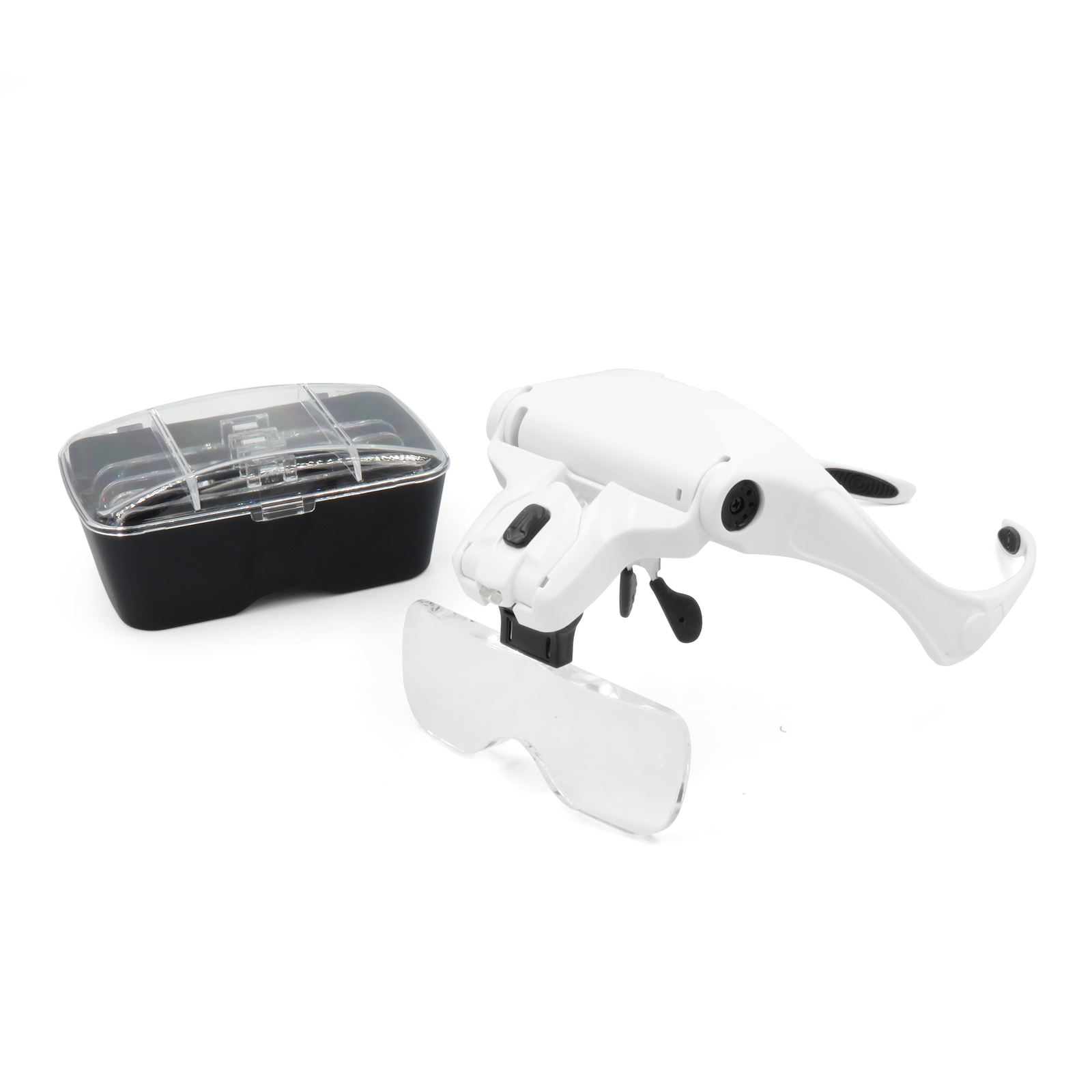 5 Lens Loupe Eyewear Magnifier with Led Lights Lampinterchangeable Lens 1.0X/1.5X/2.0X/2.5X/3.5X Wearing Magnifying Glasses 5 Lens Loupe Eyewear Magnifier with Led Lights Lampinterchangeable Lens 1.0X/1.5X/2.0X/2.5X/3.5X Wearing Magnifying Glasses