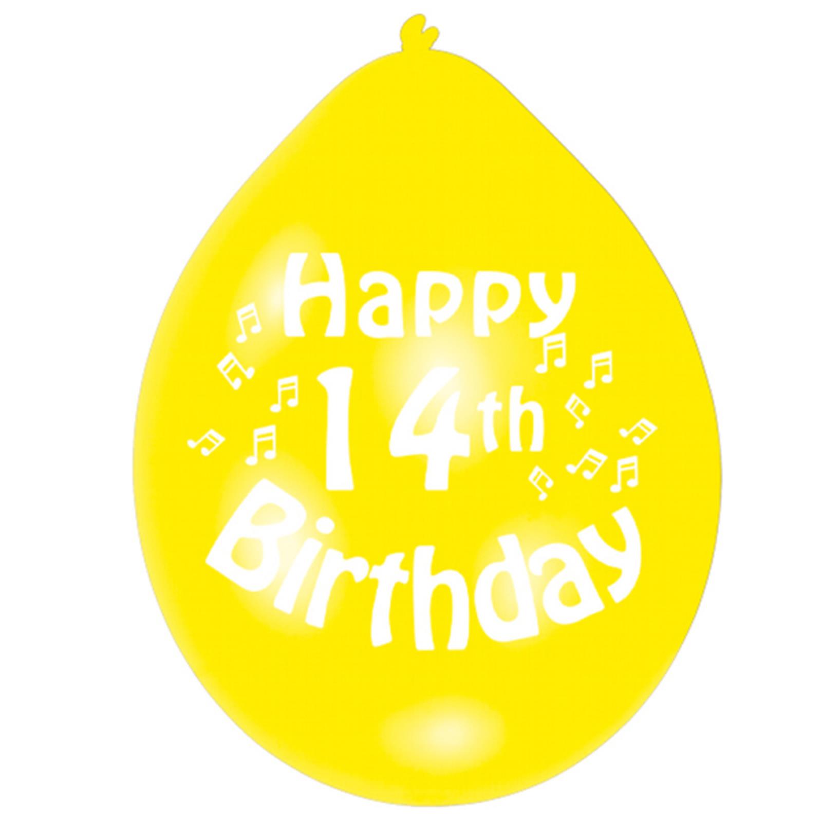 Globos coloridos decoración 10 piezas feliz cumpleaños edad látex niños fiesta favor - Imagen 16 de 18