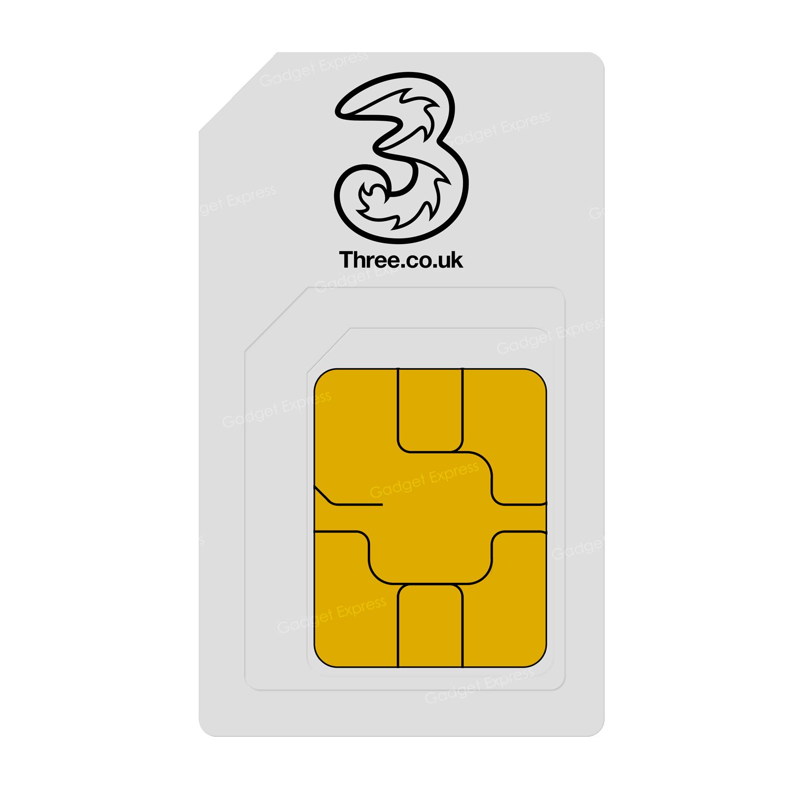 12GB Preloaded Data SIM Readytogo Three (3) Mobile Broadband 3G 4G