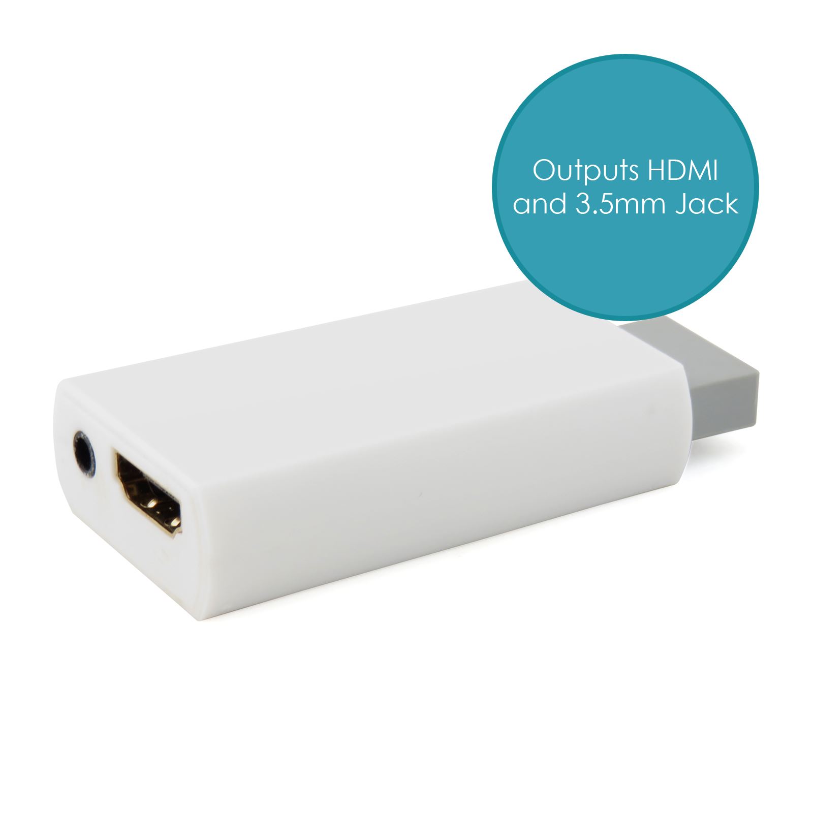 Wii Input to HDMI 1080P HD Audio Output Converter Adapter Cable 3.5mm