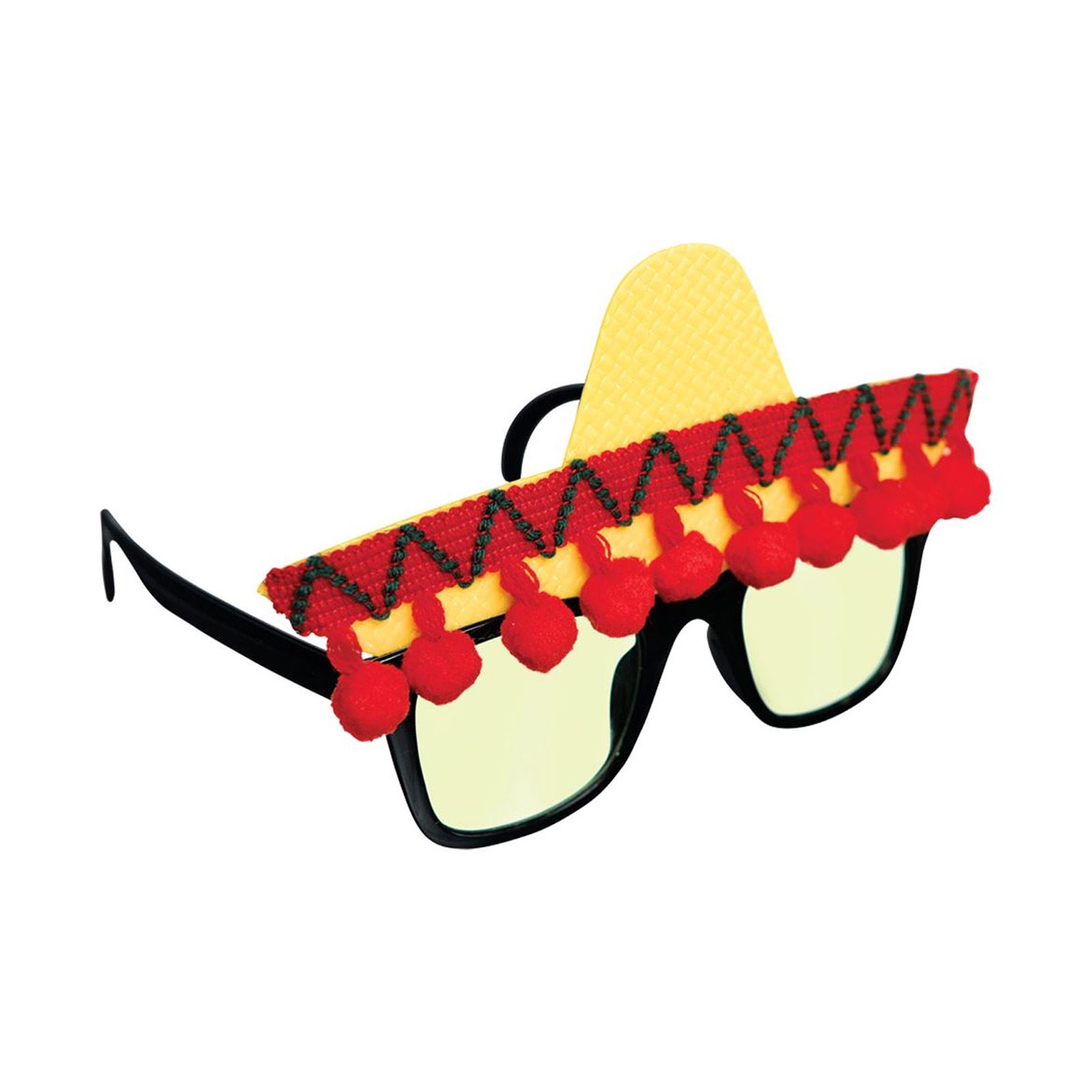 Novelty Mexican Bandit Cowboy Fiesta Sombrero Sunglasses Festival Glasses Party