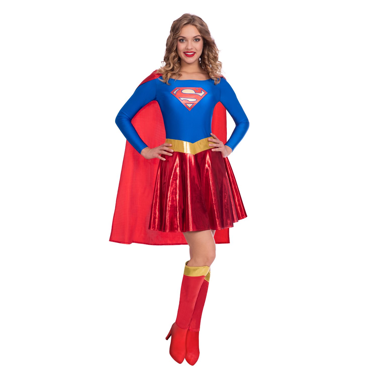 /Âge: 3-4 Ans Costume Classique de Supergirl Warner Bros pour Enfant