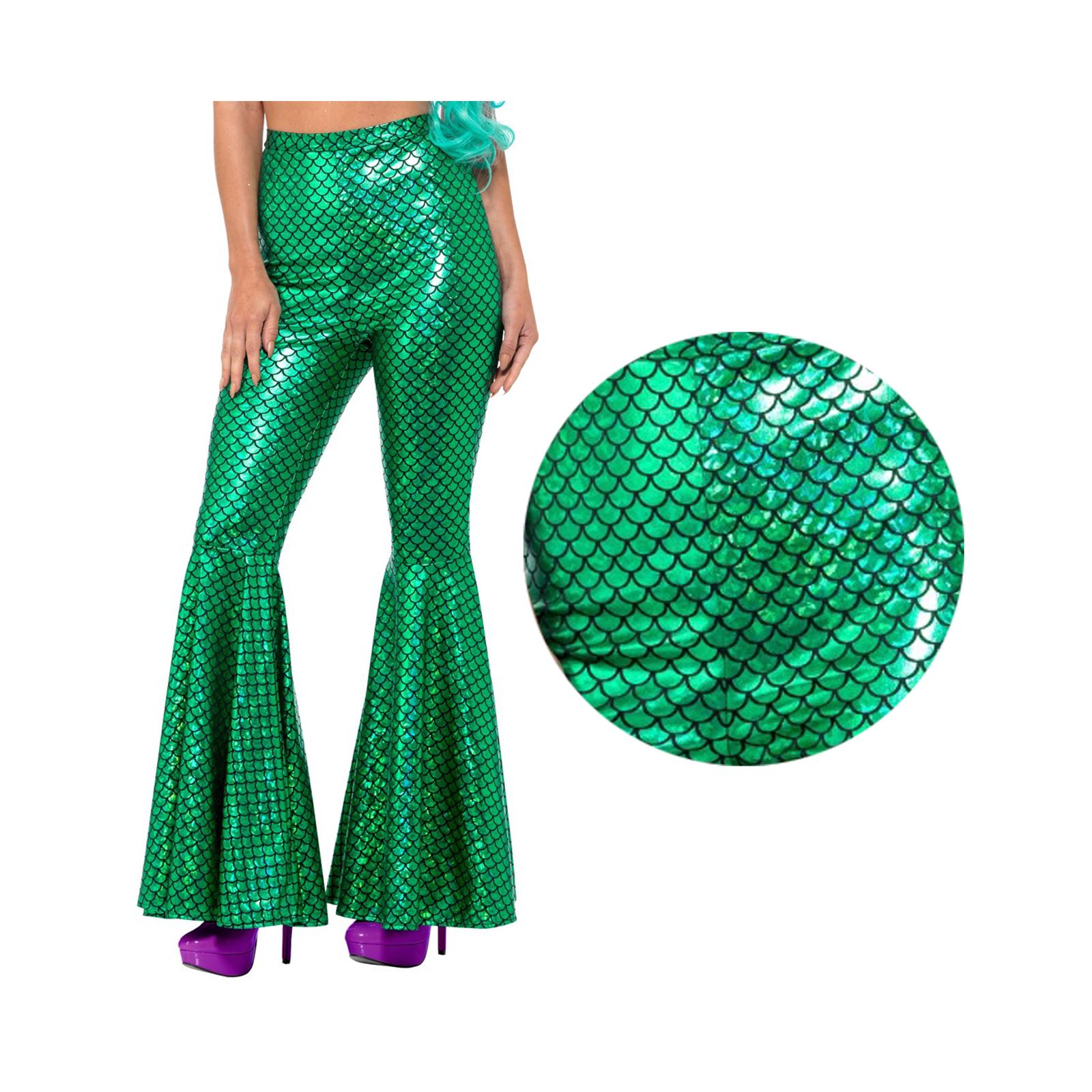 mermaid flared trousers