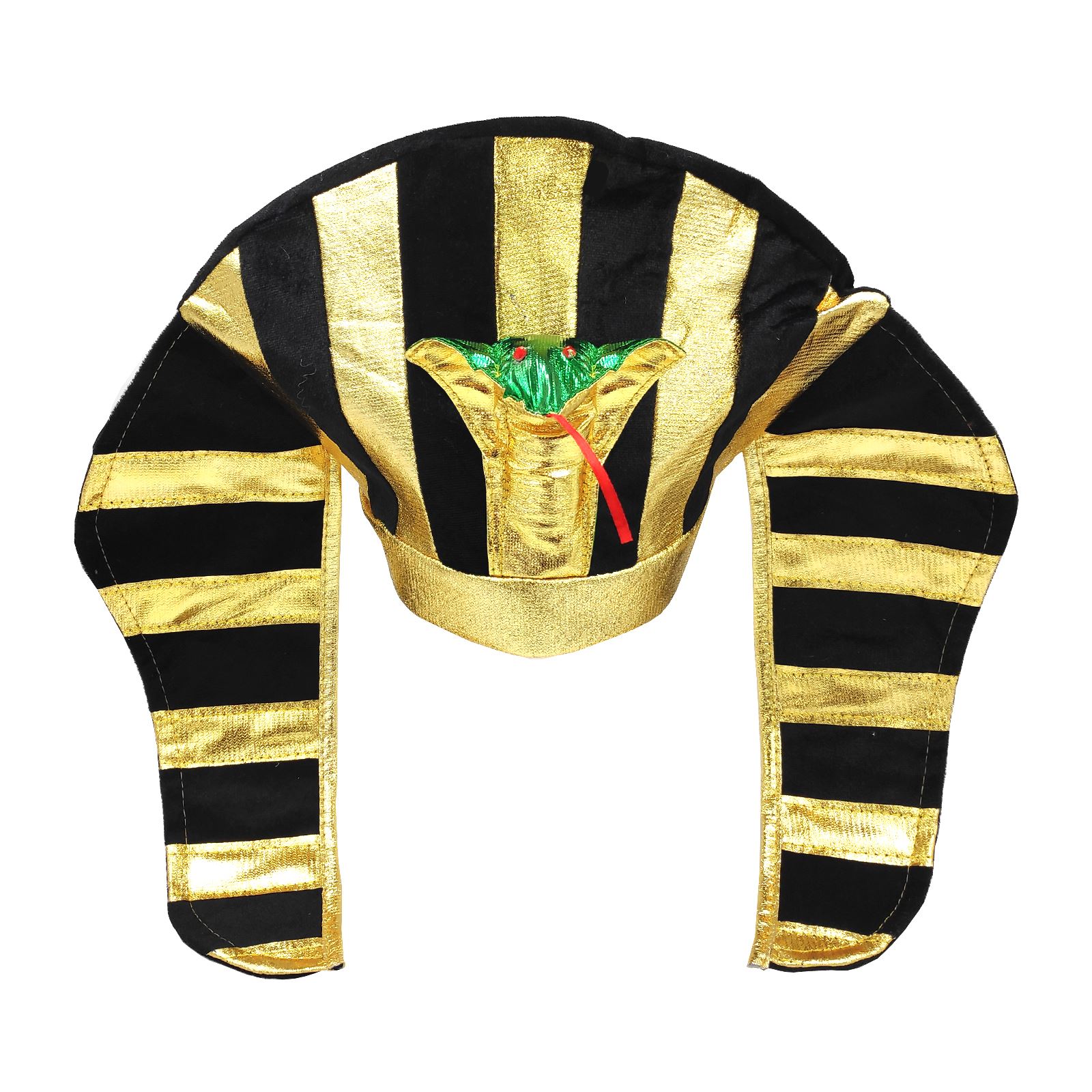 Adults Fancy Dress Pharaoh Headpiece Hat Costume Accessory Egypt King