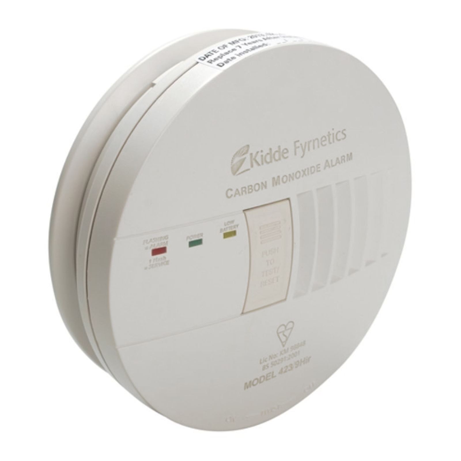 Kidde Mains Powered Residential Carbon Monoxide Alarm Detector Hard