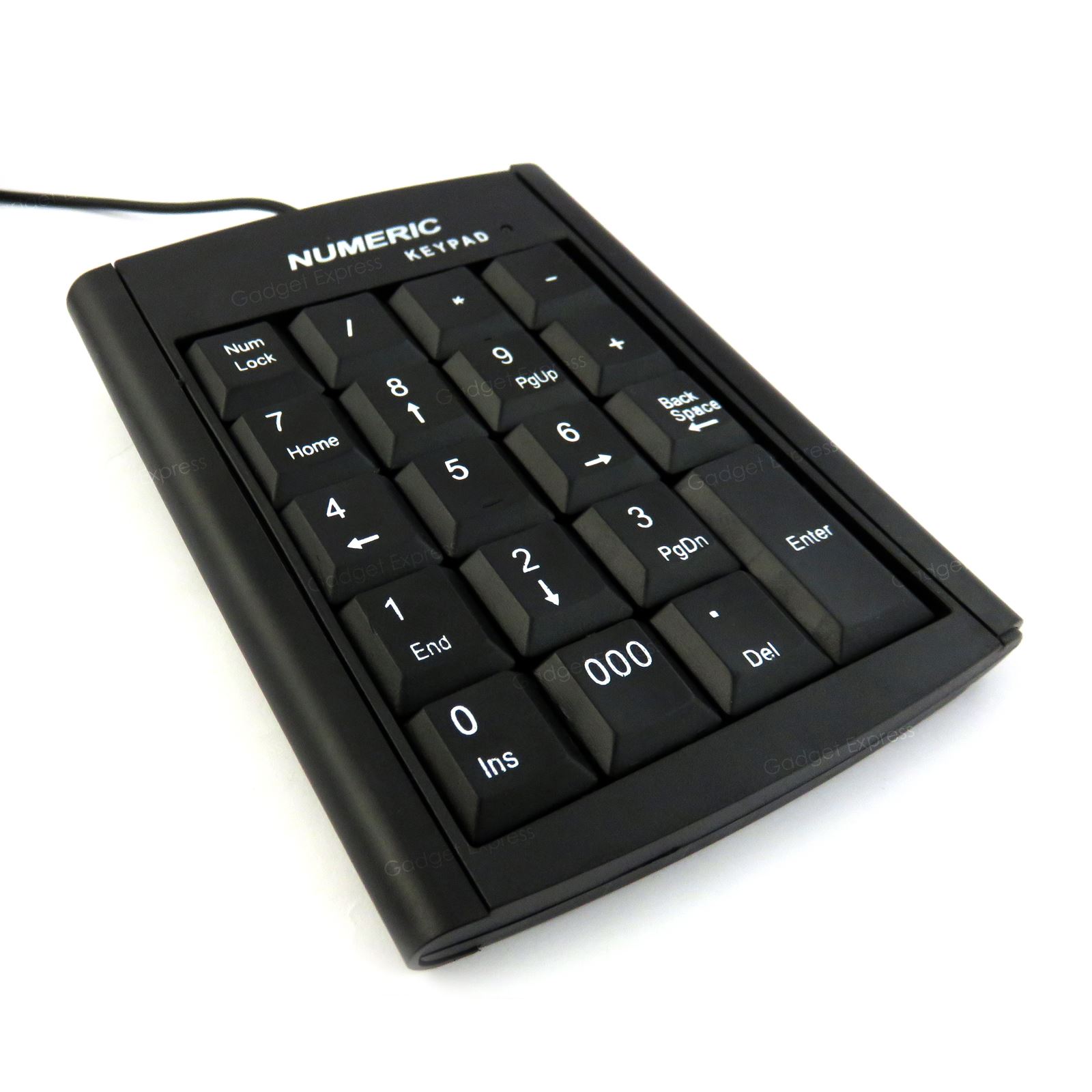 Numeric Keypad Number 19 Keys Pad Keyboard Accounting USB Cable For