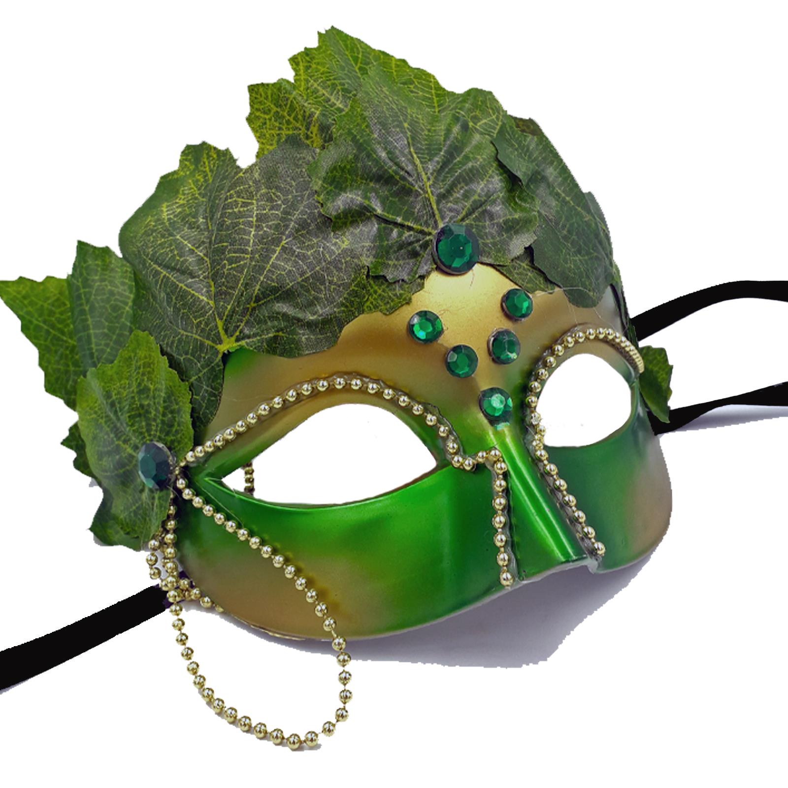Adult Green Ivy Forest Fairy Tale Nymph Halloween Cosplay Costume Accessory Mask