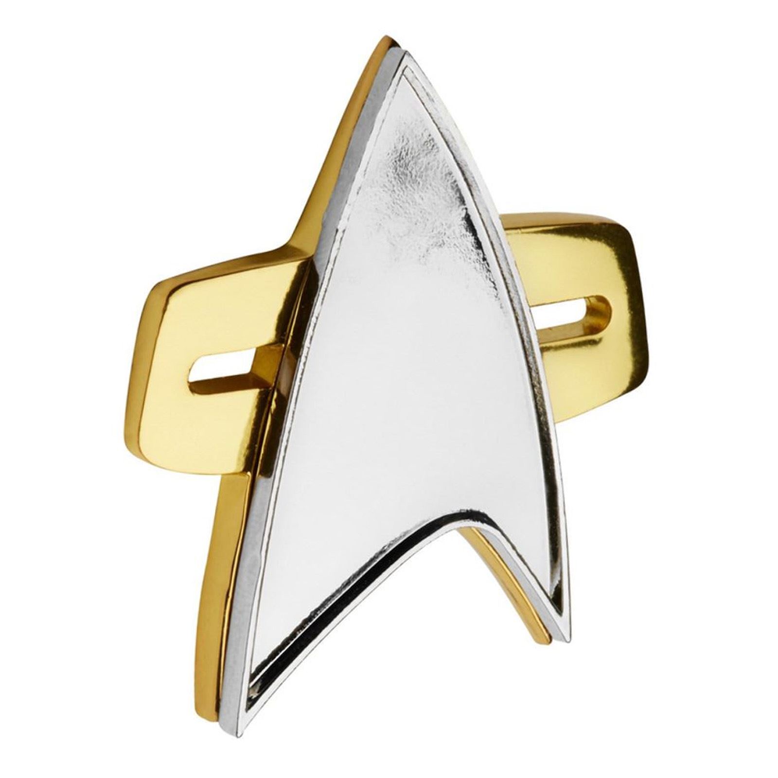 Star Trek Cosplay Starfleet Captain Badge Combadge Pin A Christmas Gift