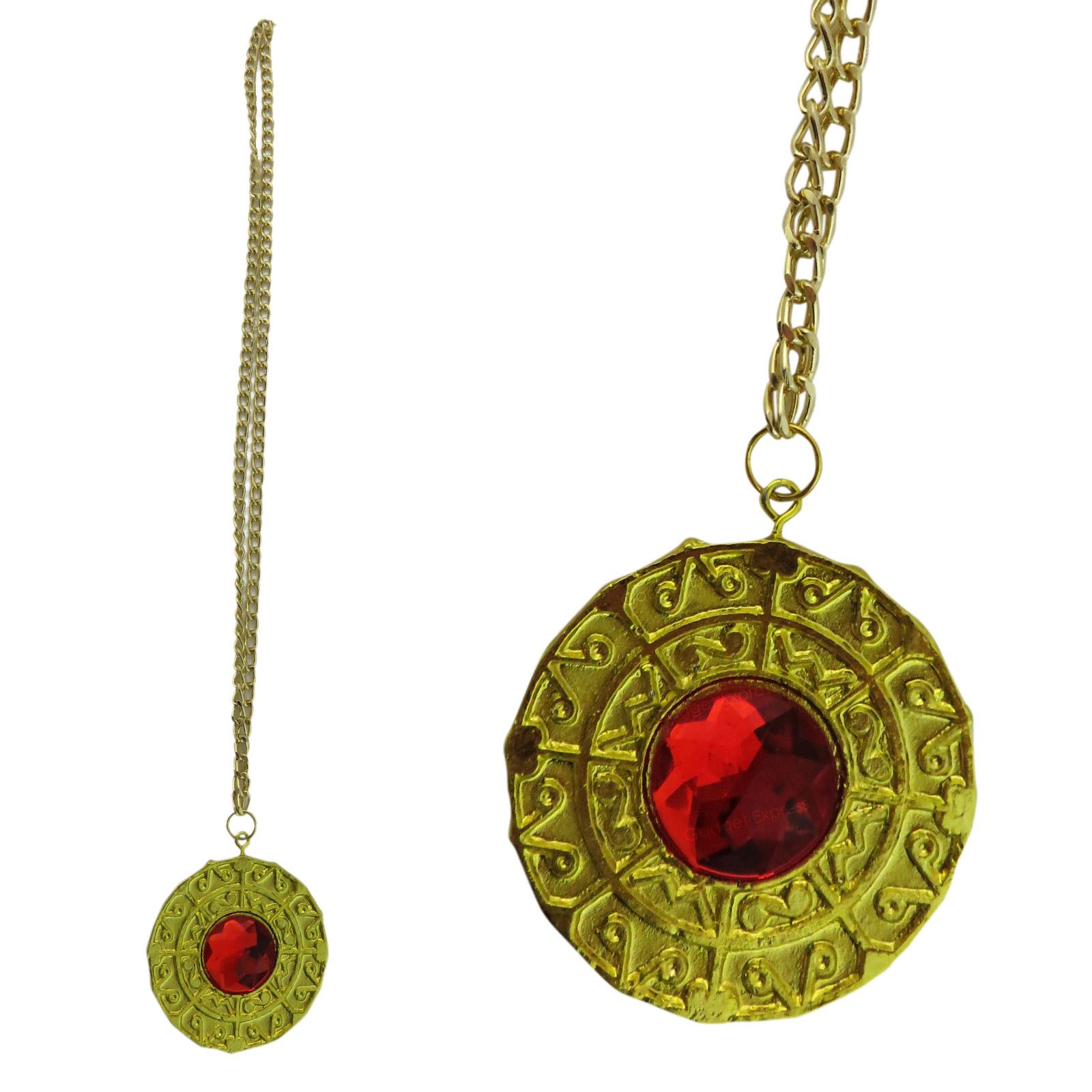 ** GOLD MEDALLION NECKLACE CHAIN ADULT FANCY DRESS NOVELTY NEW GANGSTER