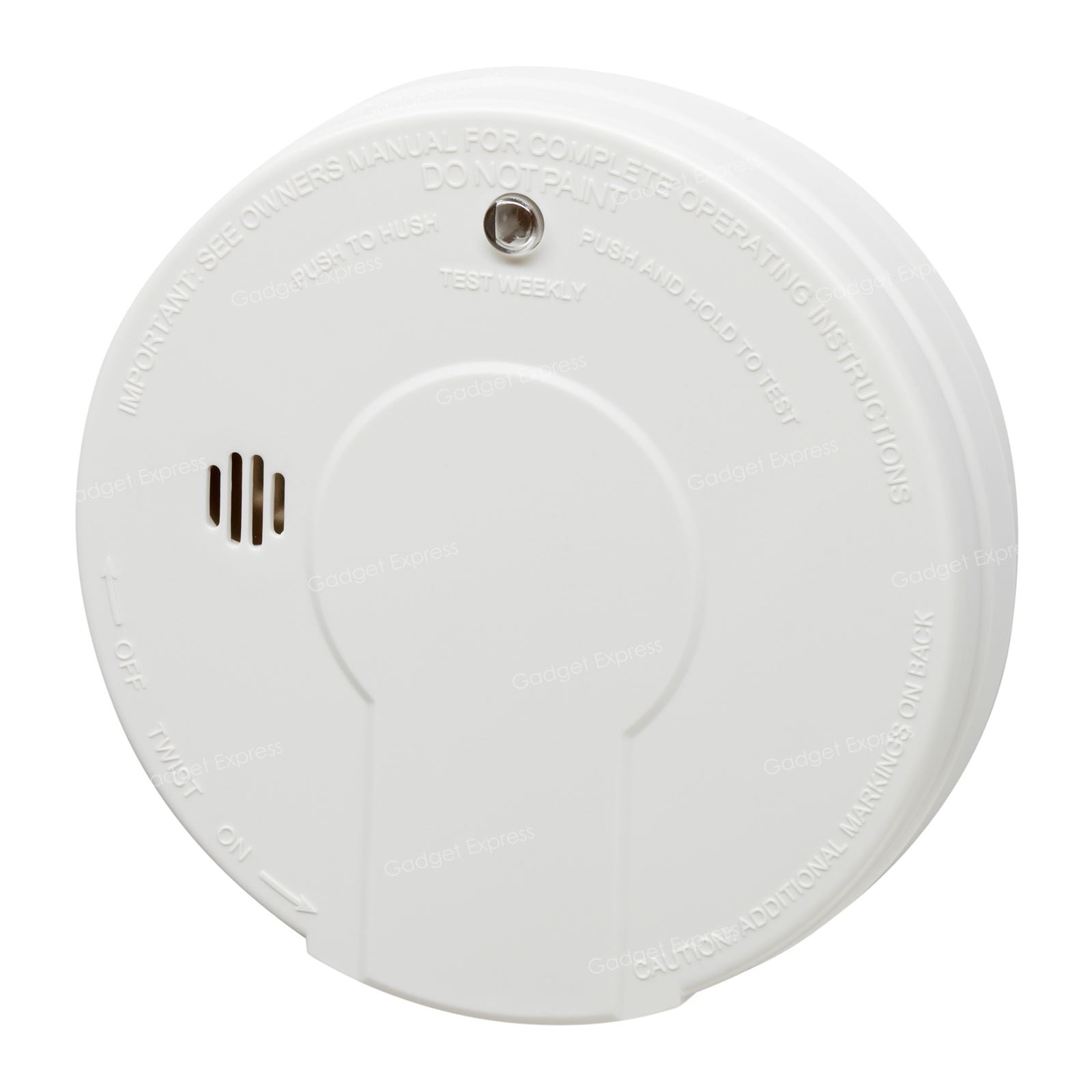 Kidde i9060 Battery Smoke Alarm with Hush & Test Function Includes