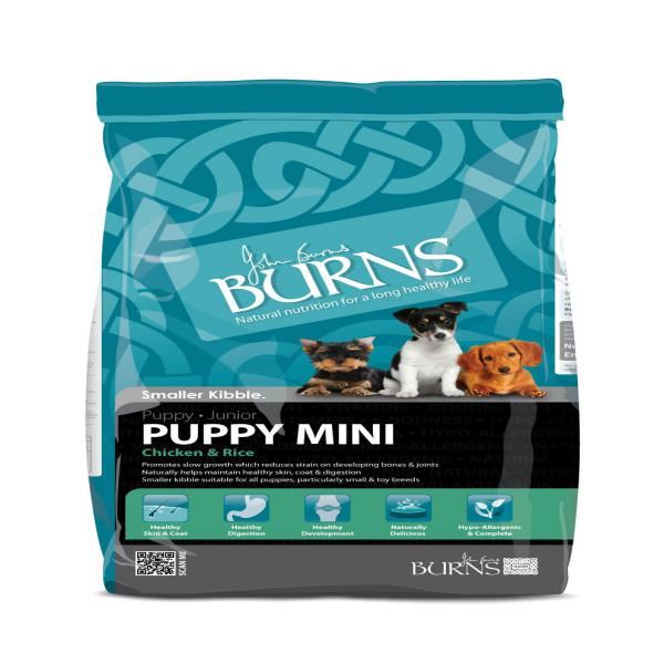 Burns Complete Dry Puppy Junior Mini Dog Food Chicken and Rice 6kg