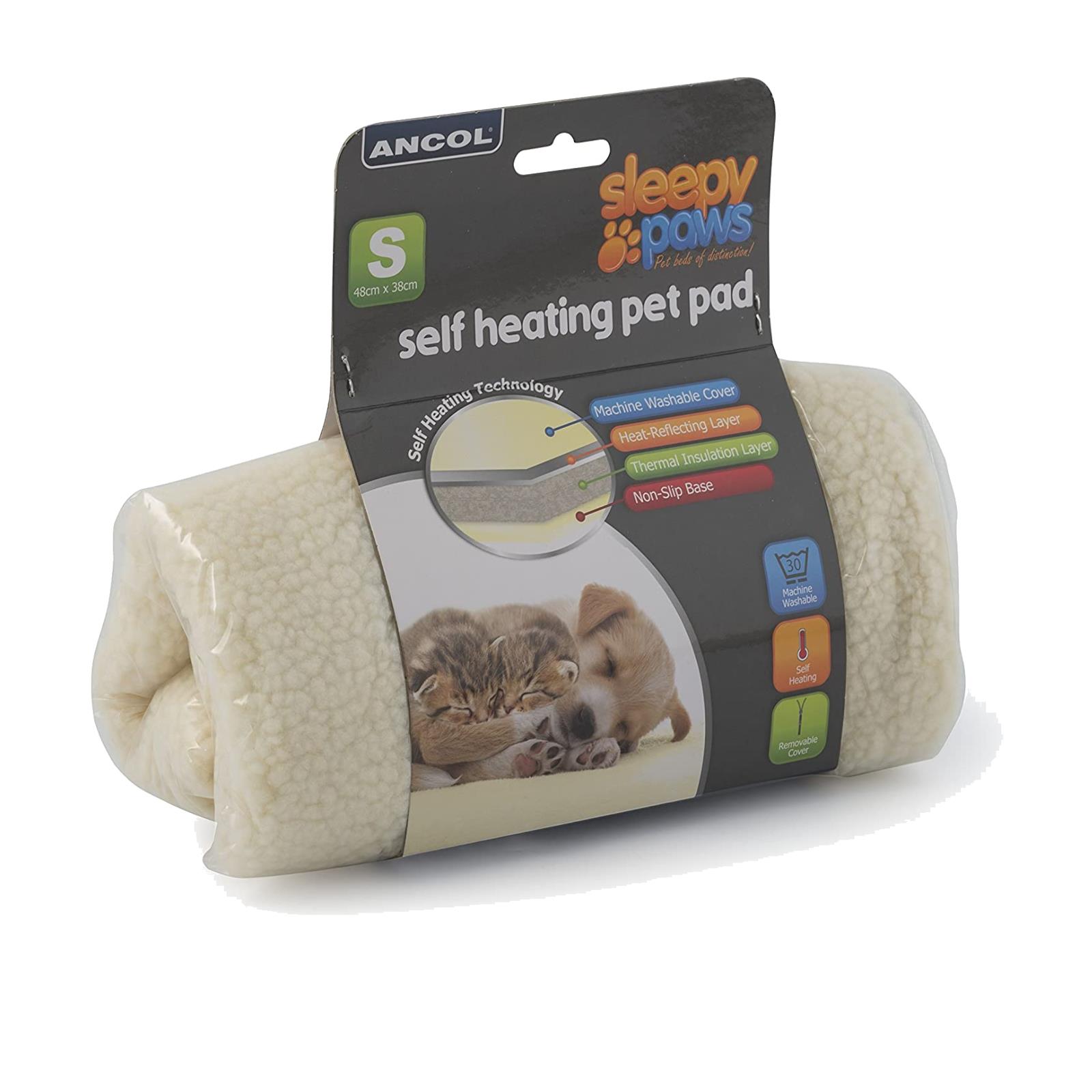 Ancol Sleepy Paws Self Heating Pet Pad Cat/Dog Bed Comfortable