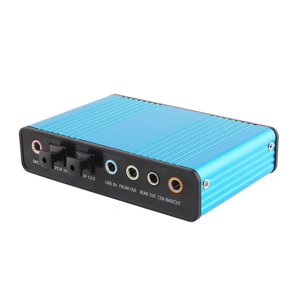 USB External 6 Channel 5.1 S/PDIF Optical Sound Card Audio For Netbook