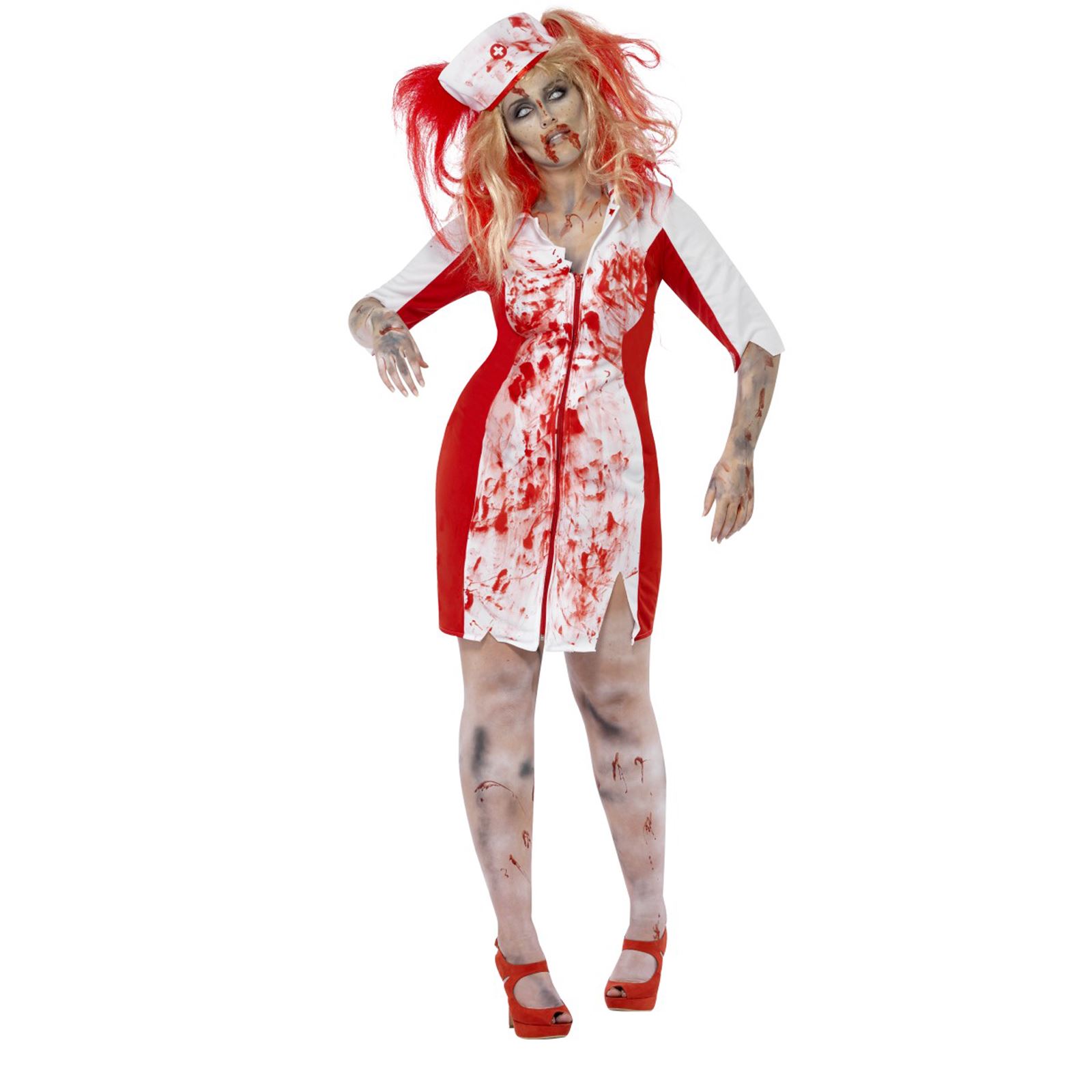 Childs macchiato sangue Collant Ragazze Halloween Sanguinoso Costume Accessorio