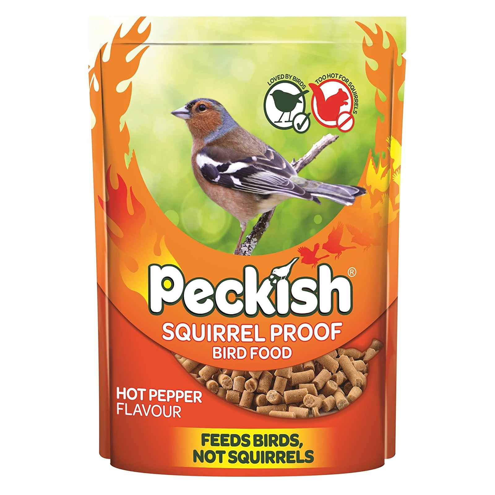Peckish Squirrel Proof Bird Food Hot Pepper Flavour Feed Birds Not