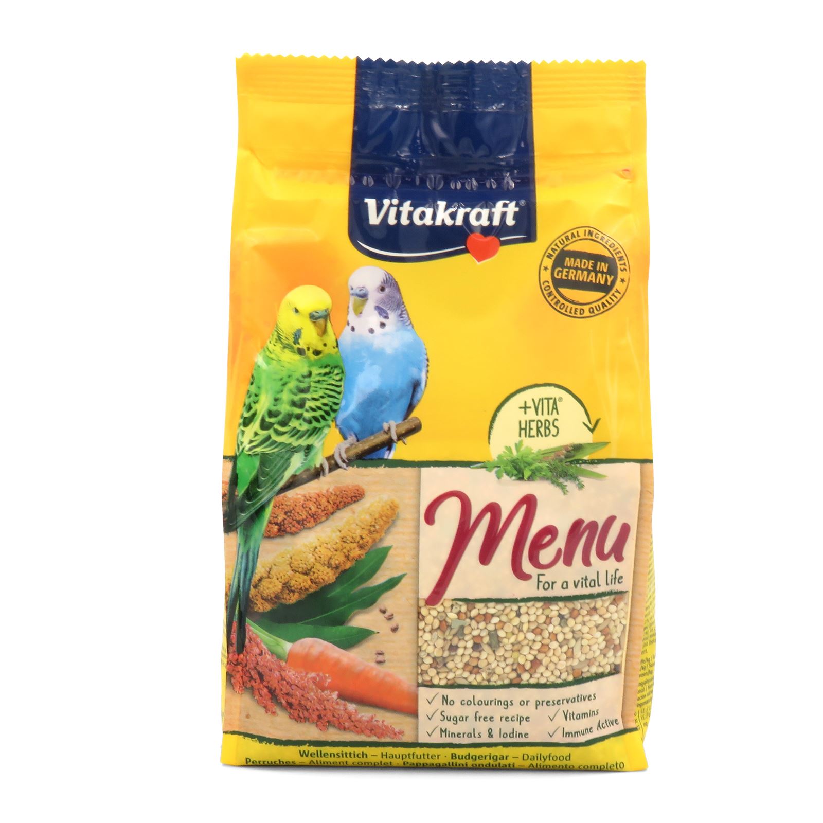 Vitakraft Premium Budgie Menu Food Vitamin Bird Budgerigar Millet Seed