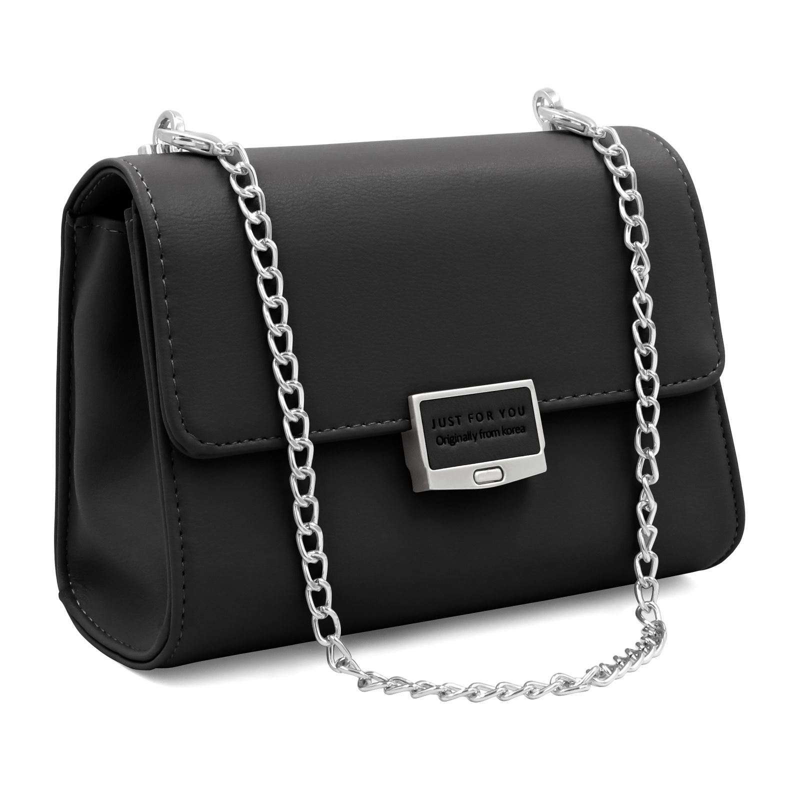 Ladies Leather Fashion Handbag Chain Shoulder Strap Cross Body Bag