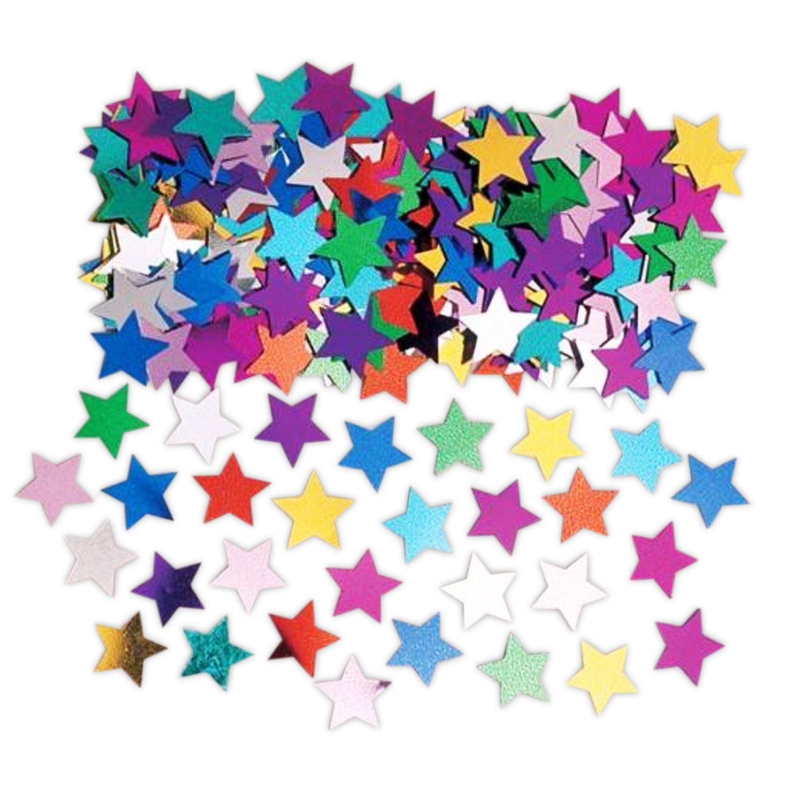 Rainbow Stardust Star Multi Colour Metallic Confetti 14g Birthday