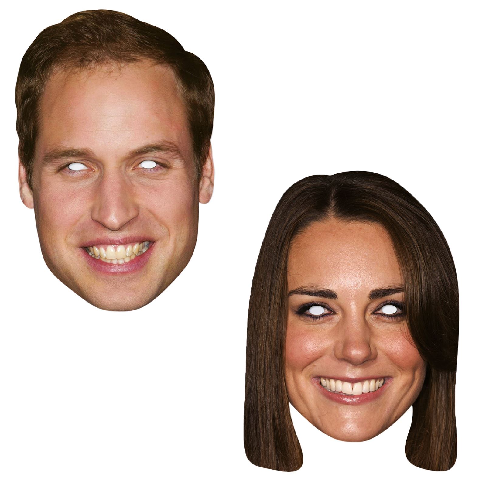 GB Great British Royal Wedding Prince William Harry Meghan Markle Kate 4 Masks