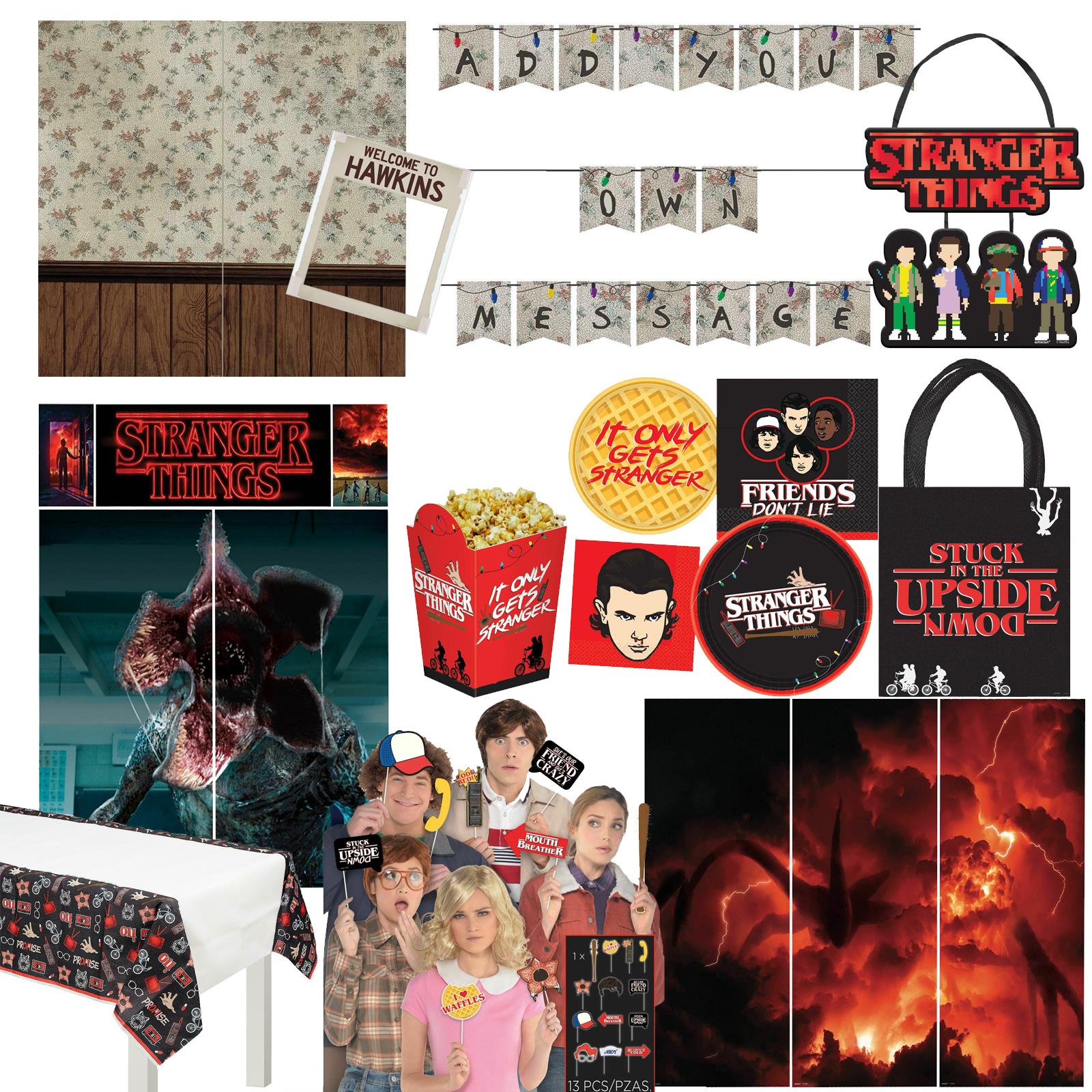 Official Stranger Things Party Supplies Scene Setter Banner Tableware