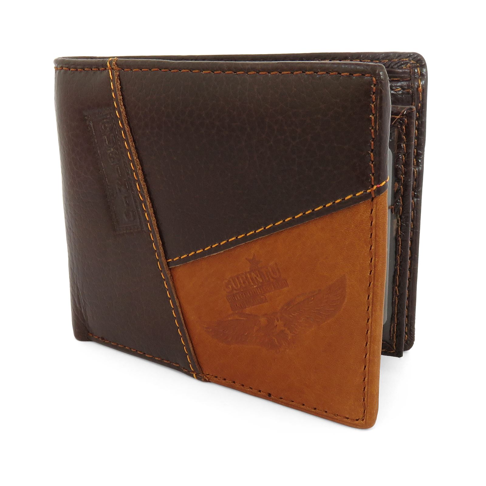 Mens Luxurious 100 Genuine Bifold Leather Wallet With Zip Cash Coin