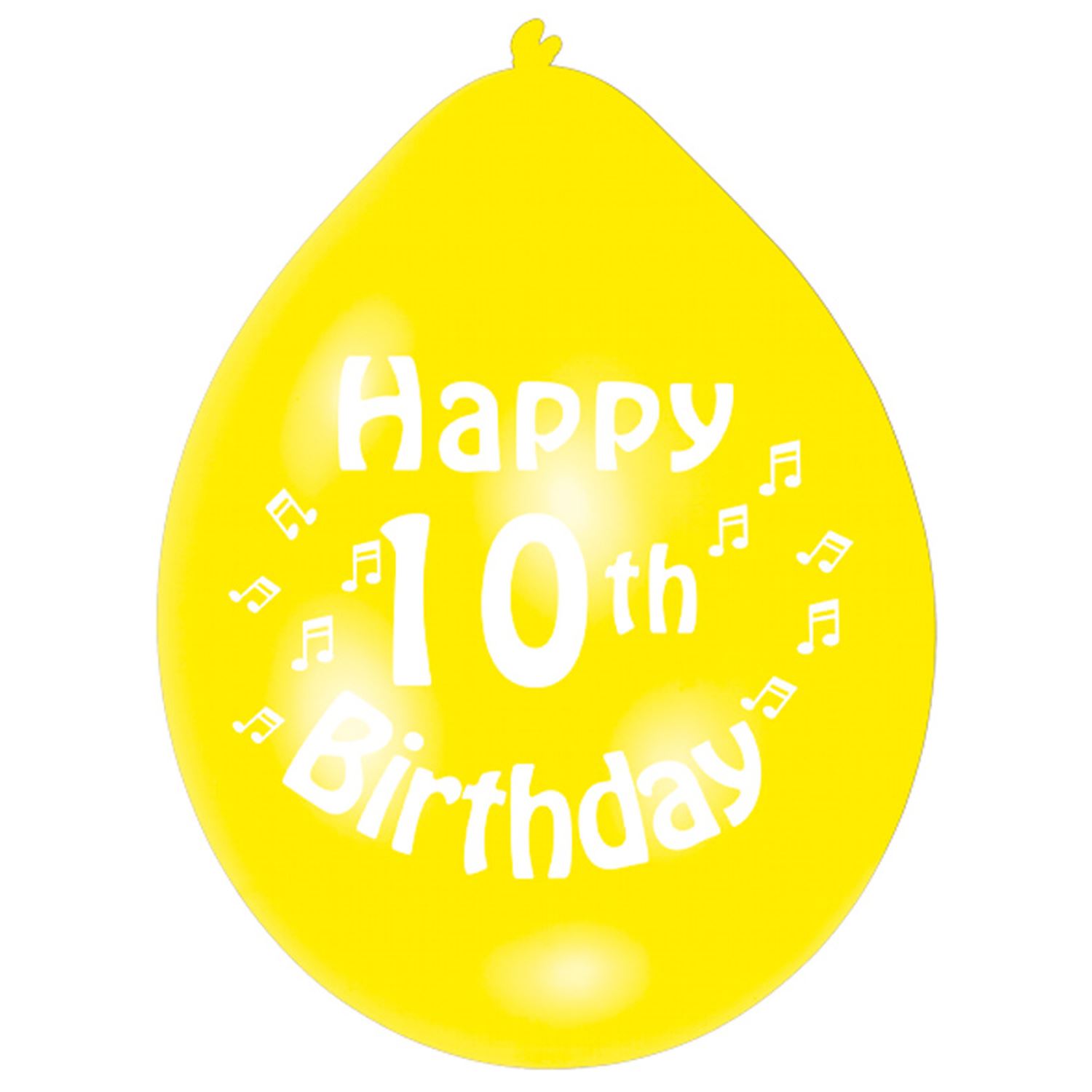 Globos coloridos decoración 10 piezas feliz cumpleaños edad látex niños fiesta favor - Imagen 12 de 18