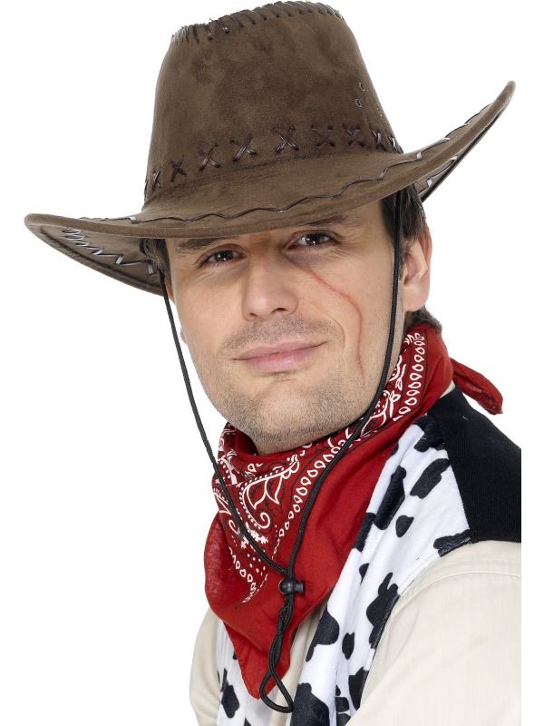 CAPPELLO cowboy adulto uomo Smiffys Costume Costume Cappello