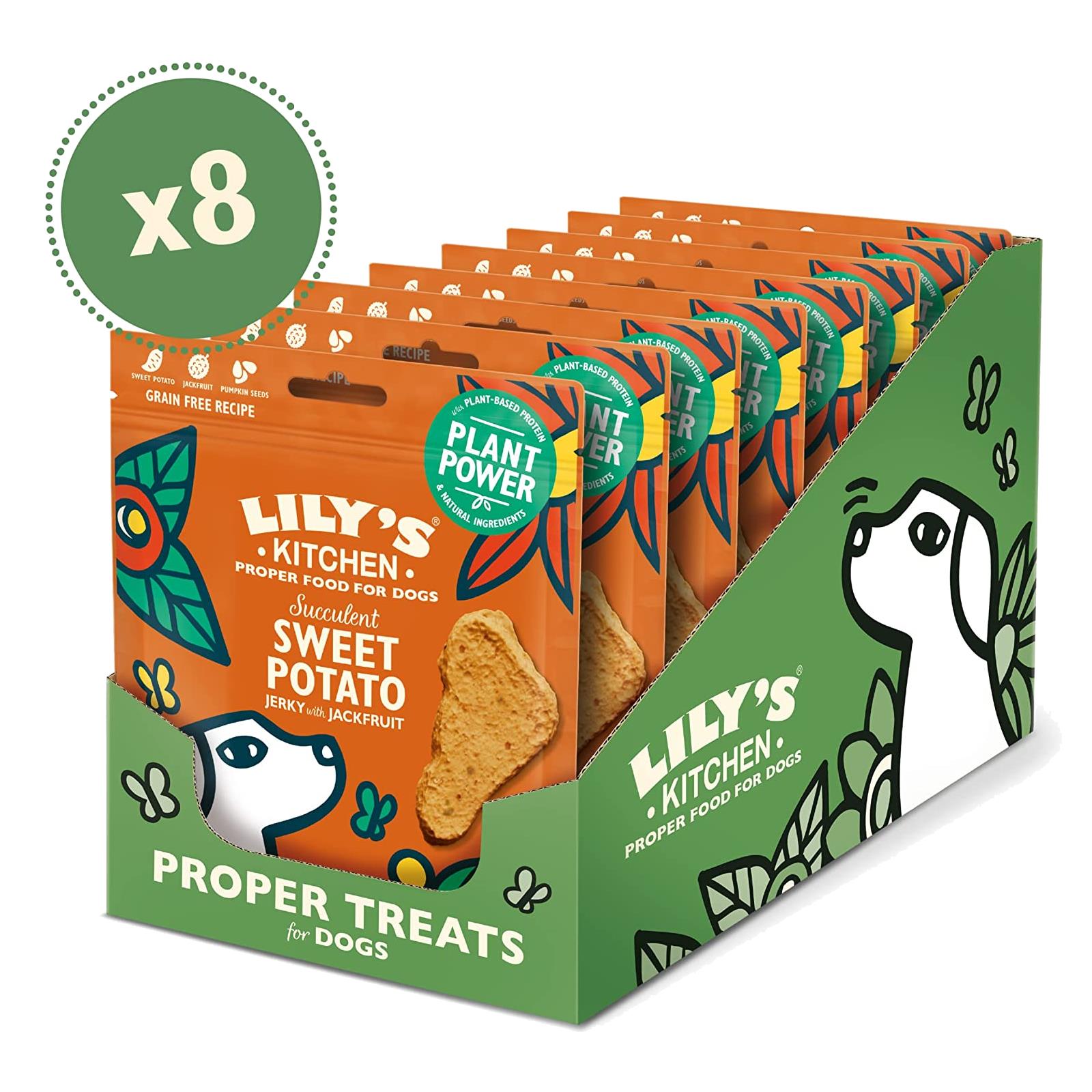 Lily's Kitchen Dog Treat Plant Power Succulent Sweet Potato Jerky with