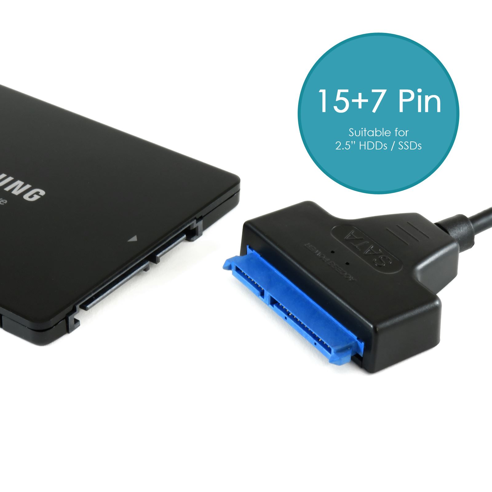 XuBa Tipo C a SATA 3.0, 2 TB Caja para Disco Duro SSD de 2,5