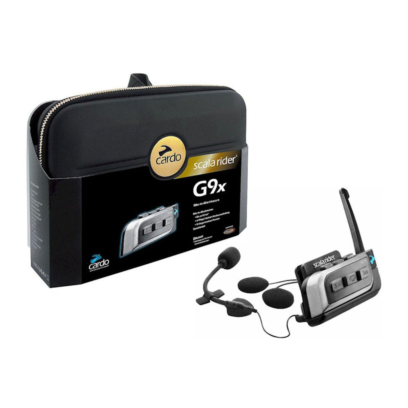 Cardo Scala Rider G9X Solo Motorcycle Bluetooth System VOX