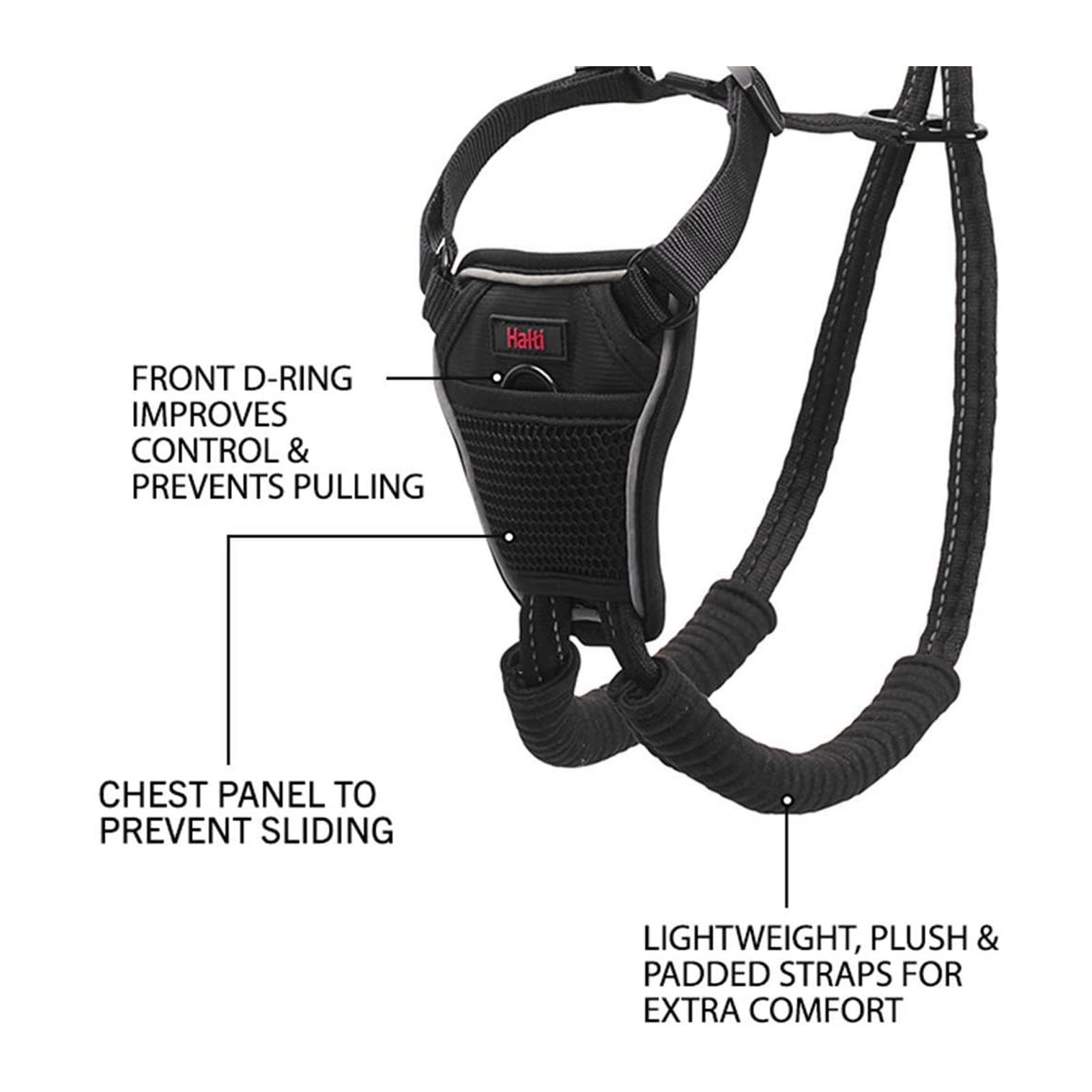 Halti Dog Training Double Ended Lead and Harness Bundle Stop Pulling on