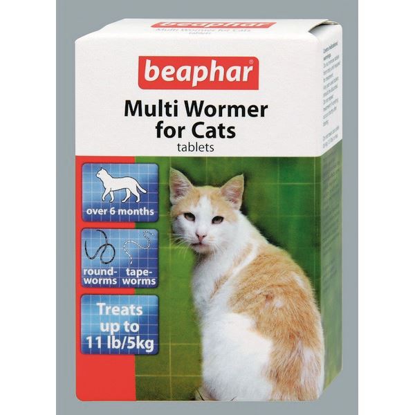 Beaphar Cat Kitten Multi Wormer Worming Roundworm Tapeworm Treatment 12