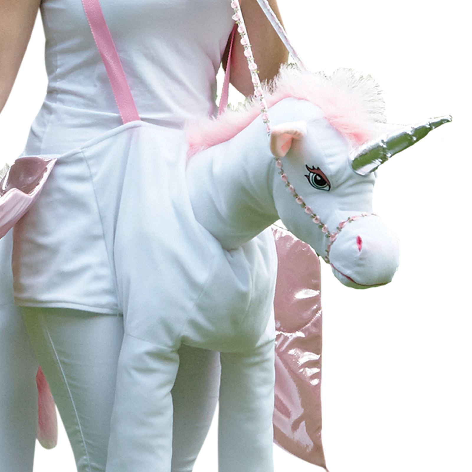 Adult Ladies Big Ride on Unicorn Carnival Fancy Dress Costume Pegasus